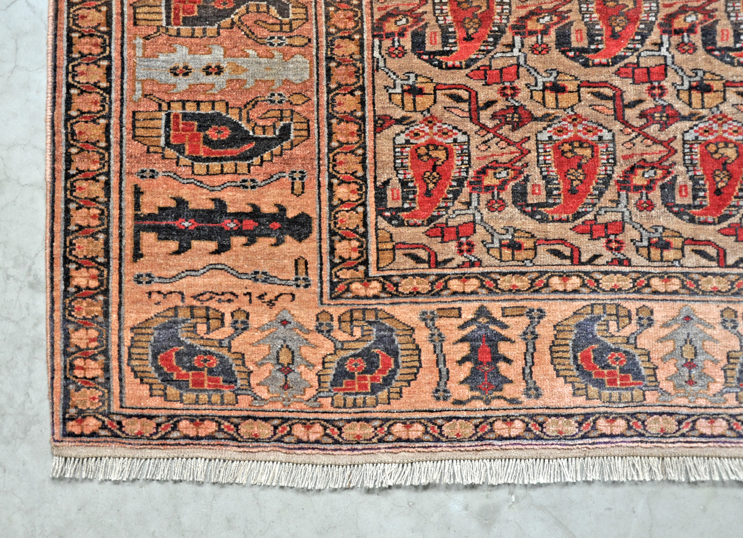 Afghan Perserteppich alt | Botehmuster