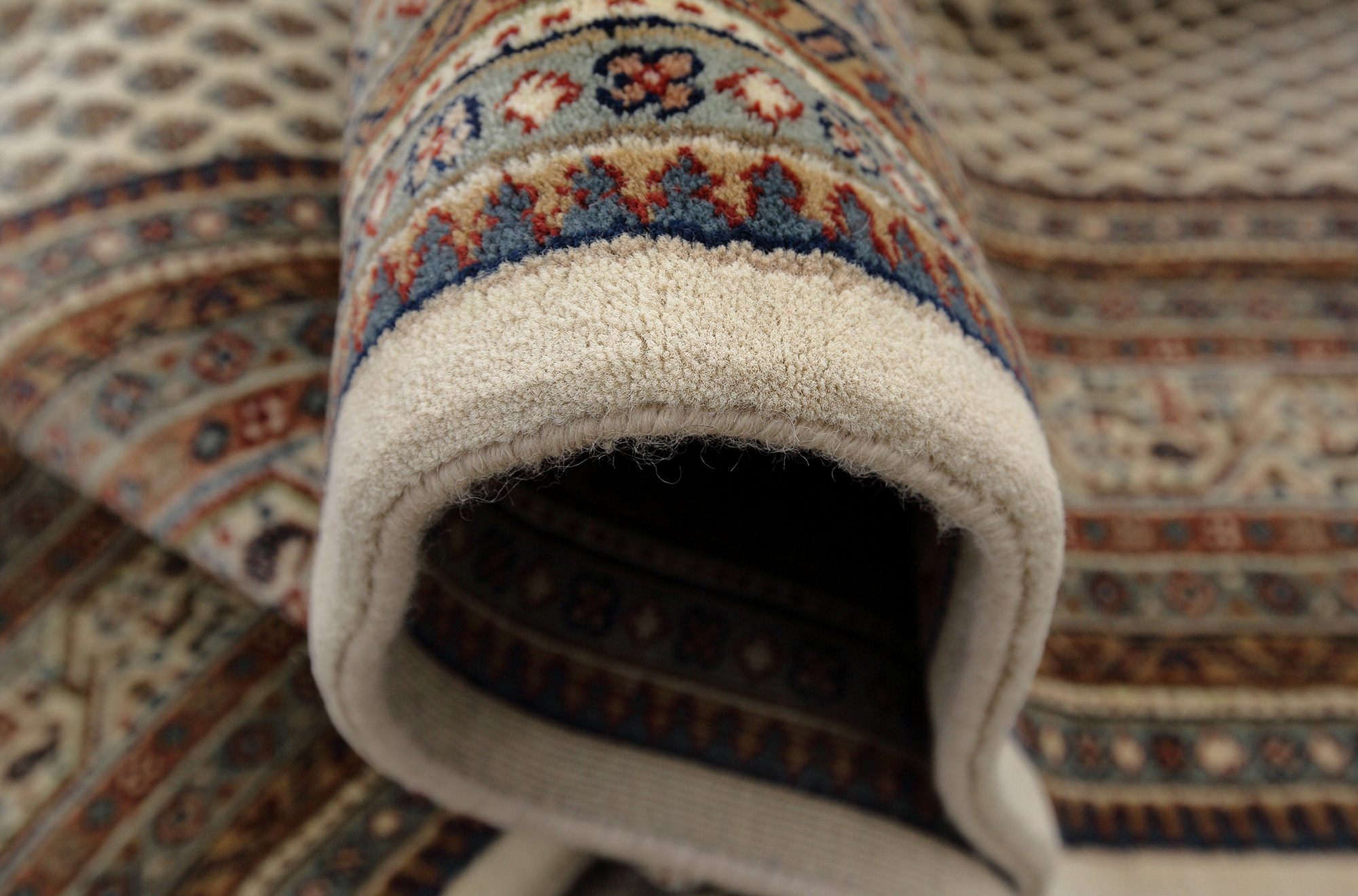 Mir Royal Orientteppich neu cream Indien | Neuseelandwolle