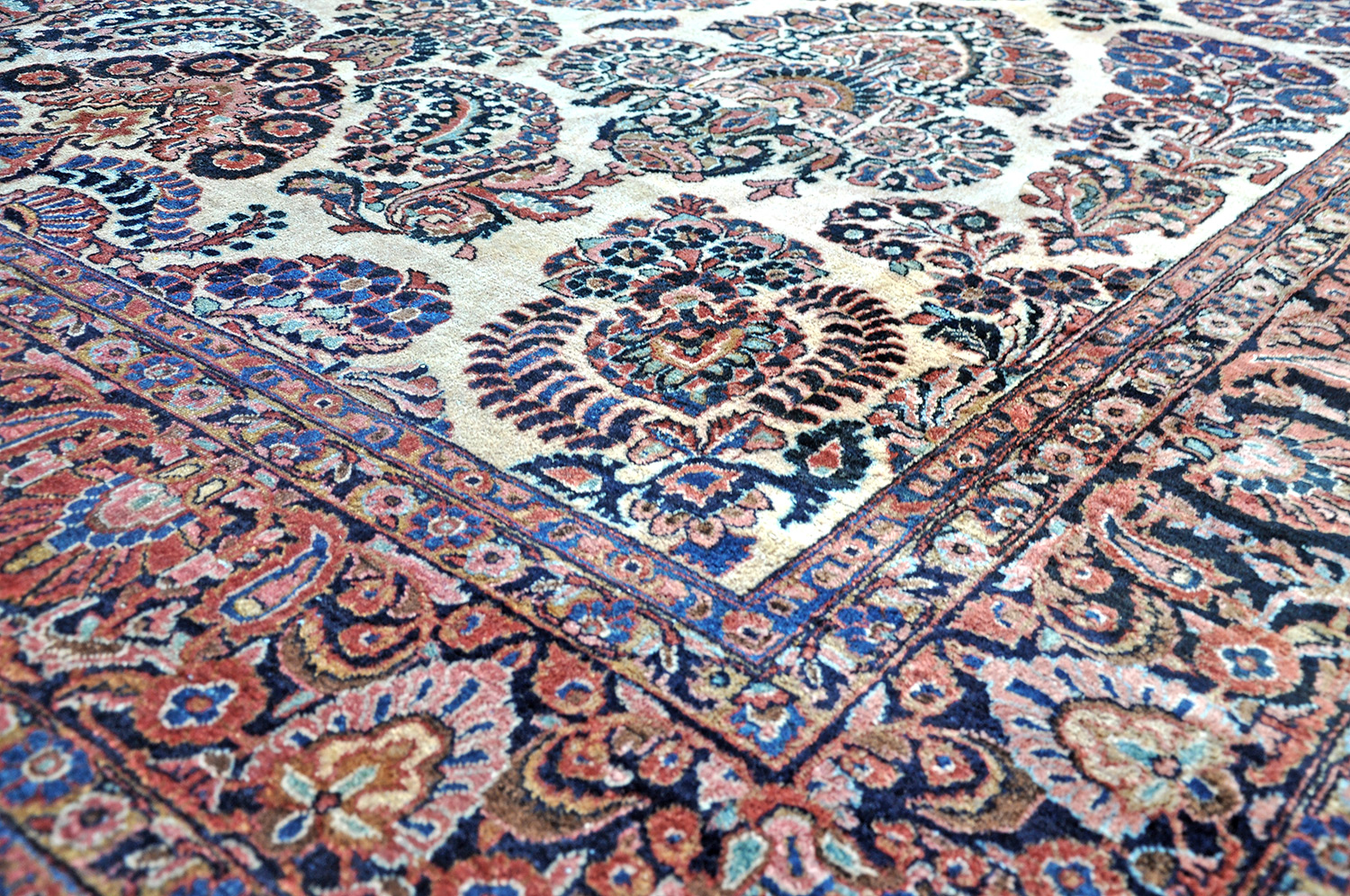 Sarough Perserteppich alt floral | Medaillon