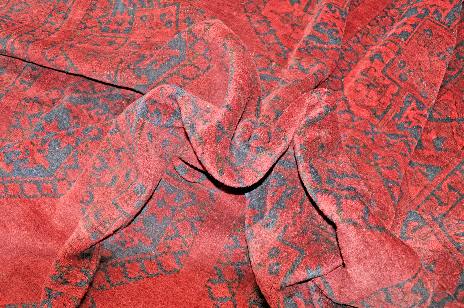 Ersari Orientteppich Turkestan alt | rostrot