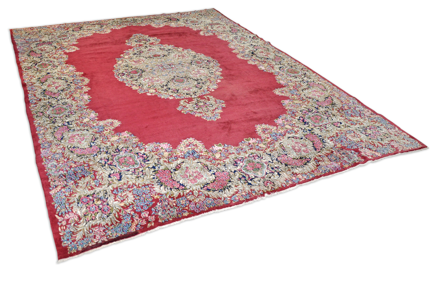 Kerman Raver Perserteppich alt | 80er