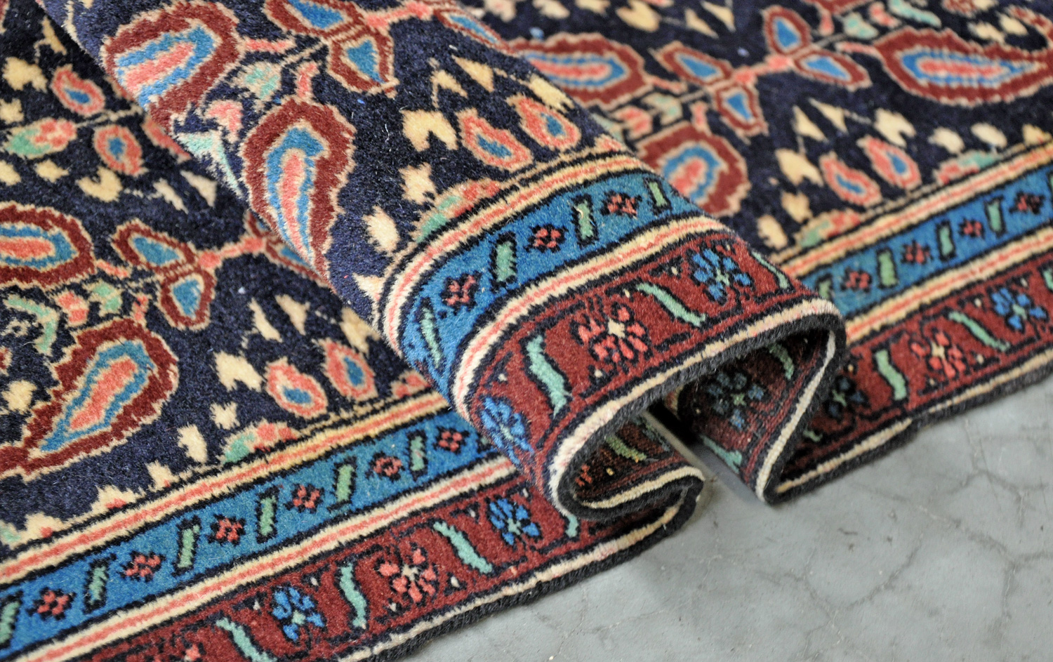 Malayer Perserteppich älter | Boteh-Motive