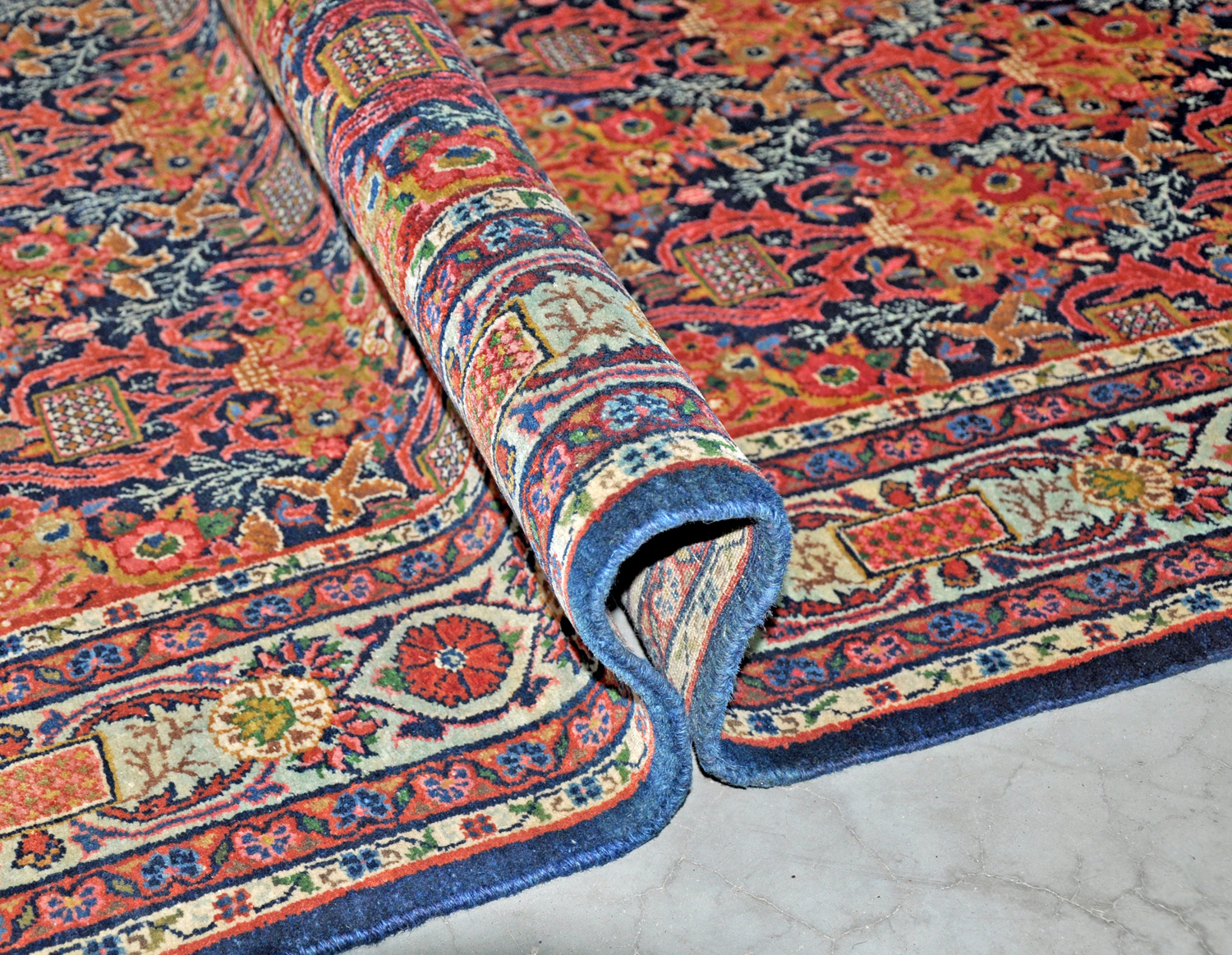 Bidjar Perserteppich alt | floral