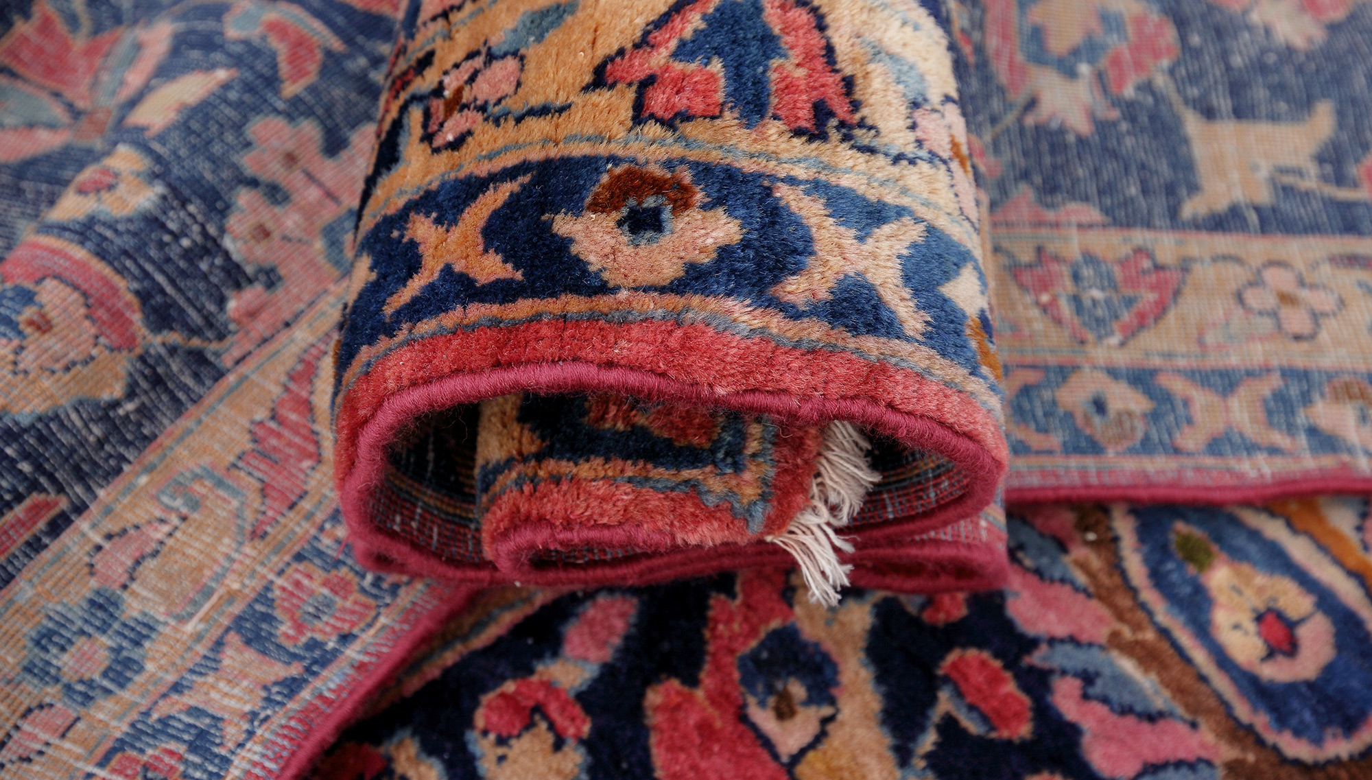 Amerikanischer Sarough Perserteppich alt | Floral