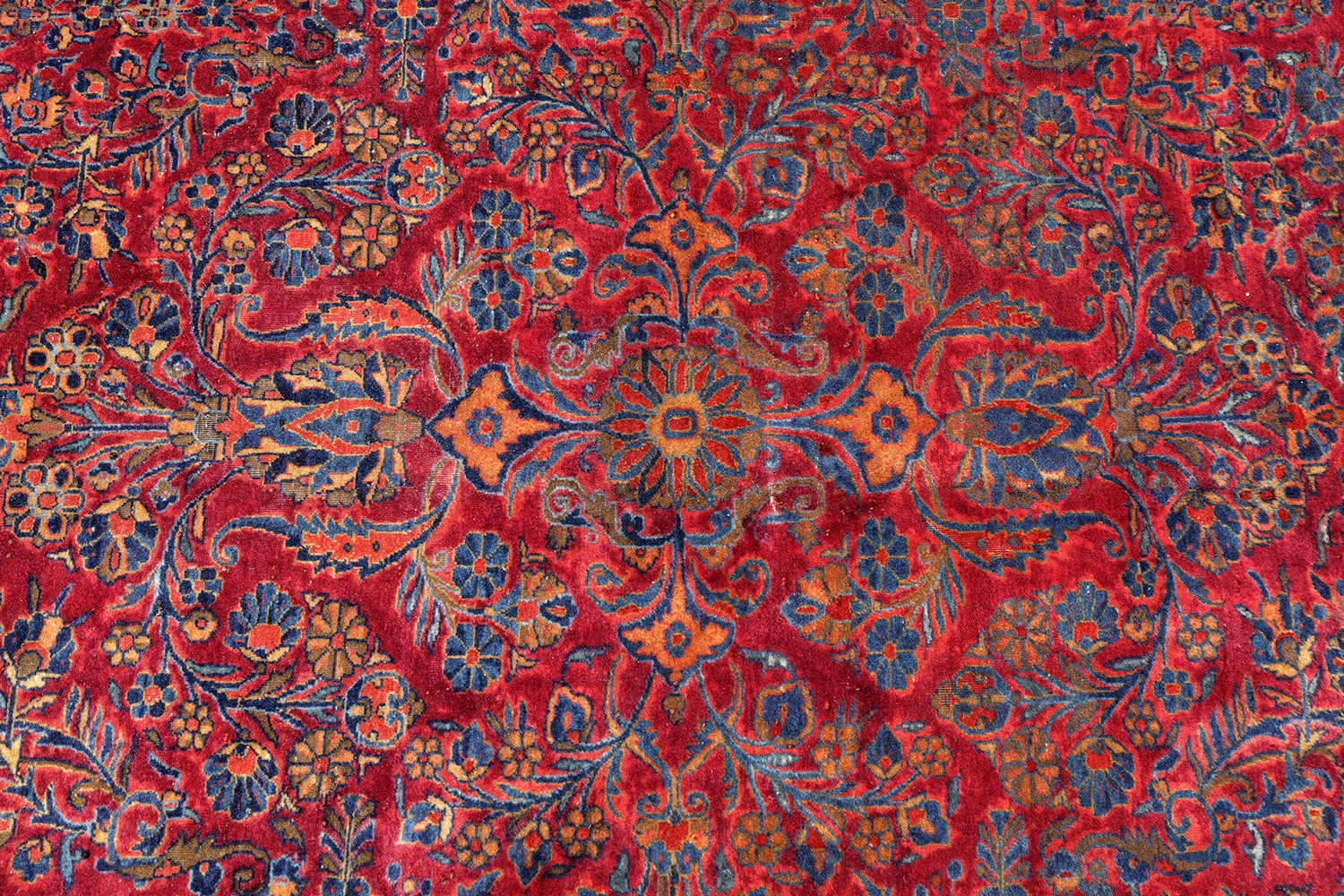 Amerikanischer Keshan Perserteppich antik | Floral