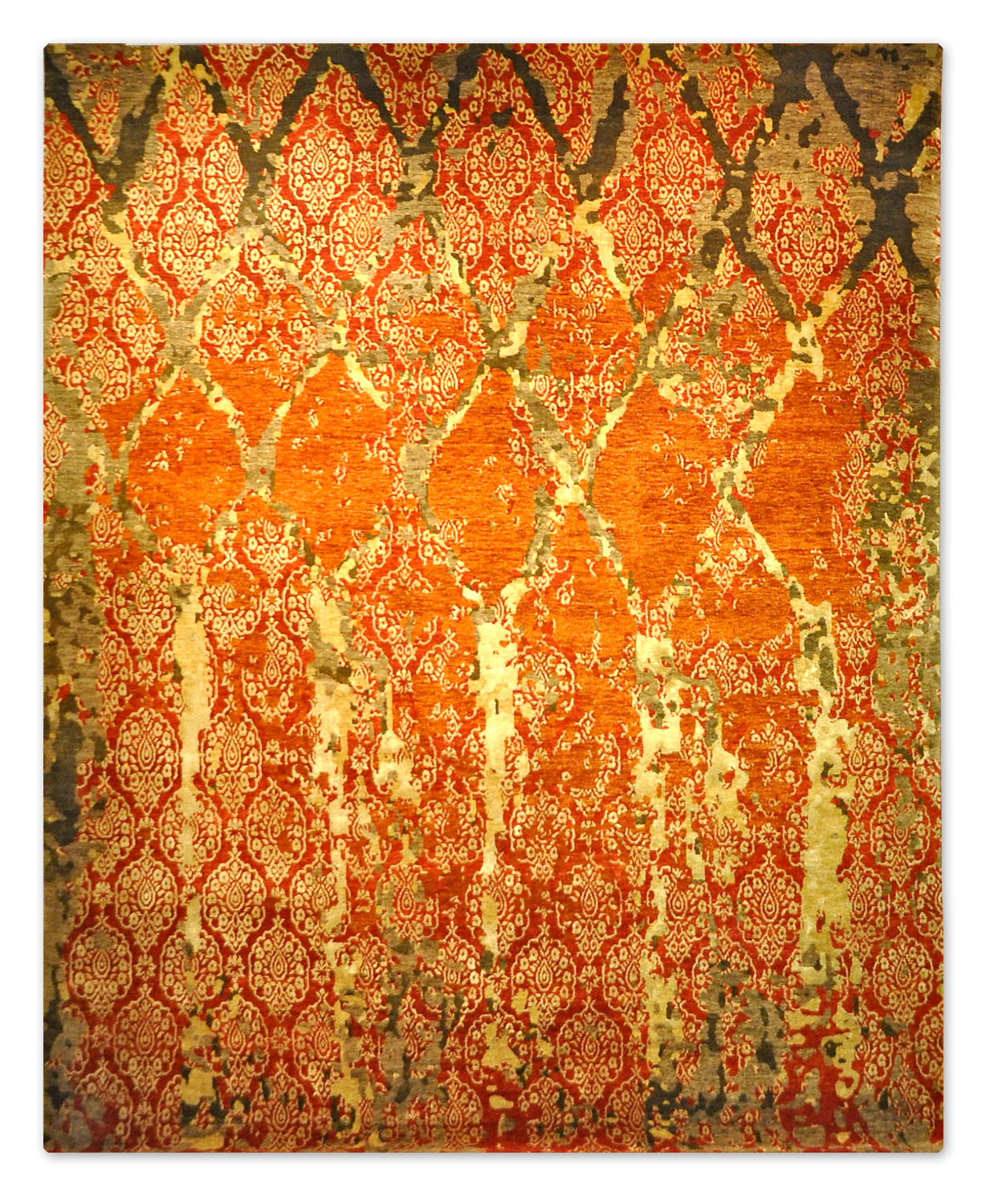 Topas Indischer Knüpfteppich | rot Topas Indischer Knüpfteppich | rot