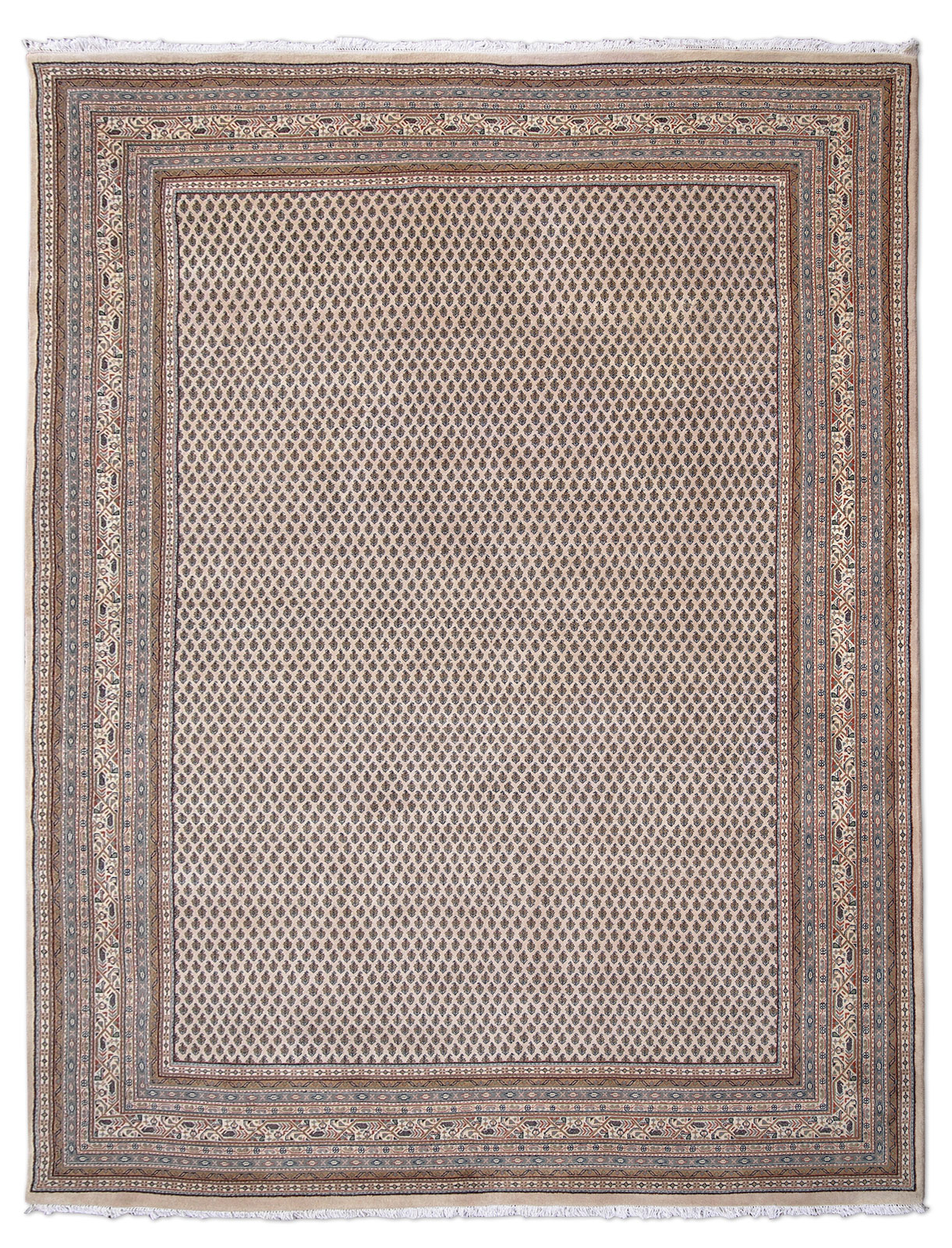 Mir Laxmi Orientteppich neu beige pestal | Schurwolle Mir Laxmi Orientteppich neu beige pestal | Schurwolle