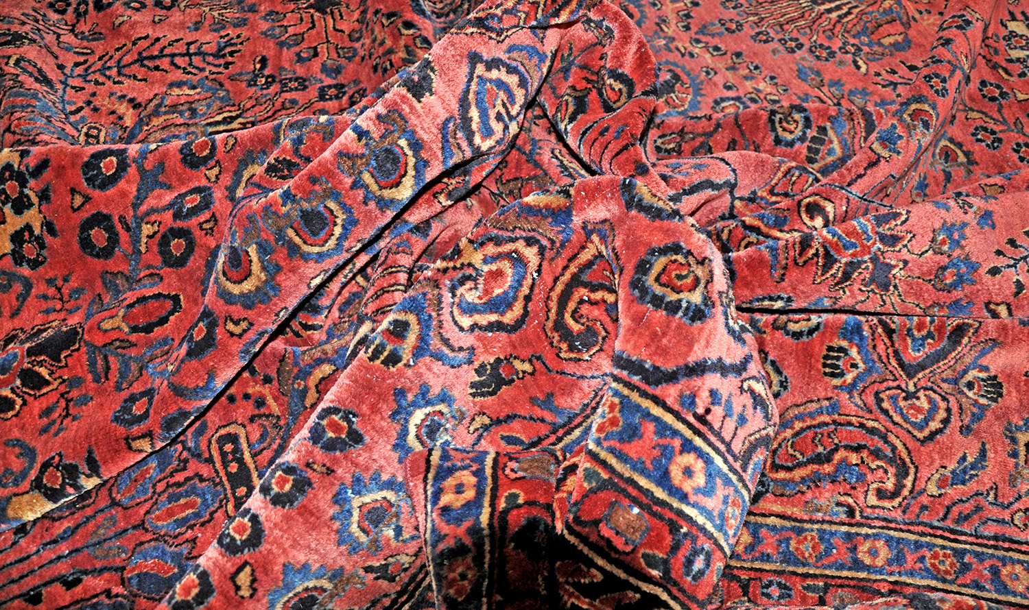 Sarough Mohadjeran Perserteppich alt | Übermaß