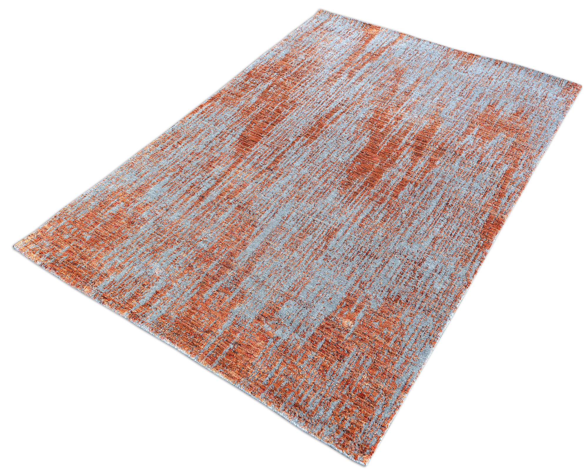 Thomas Teppich Handloom Jacquard Fine | Grey/Orange