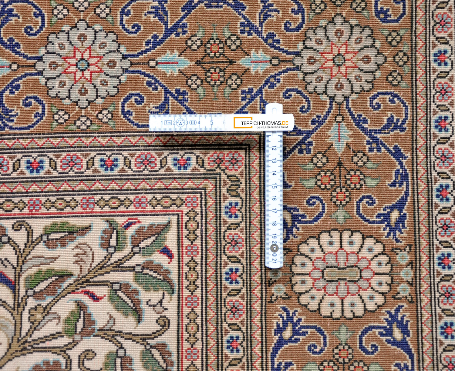 Felder Ghom Perserteppich neu braun | Schurwolle