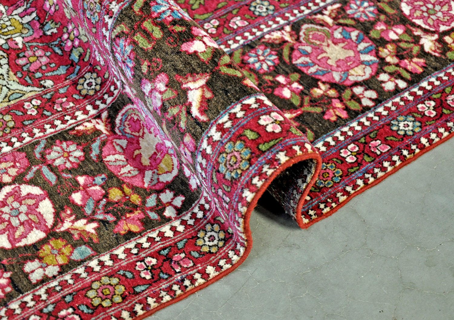 Isfahani Perserteppich antik | Medaillon