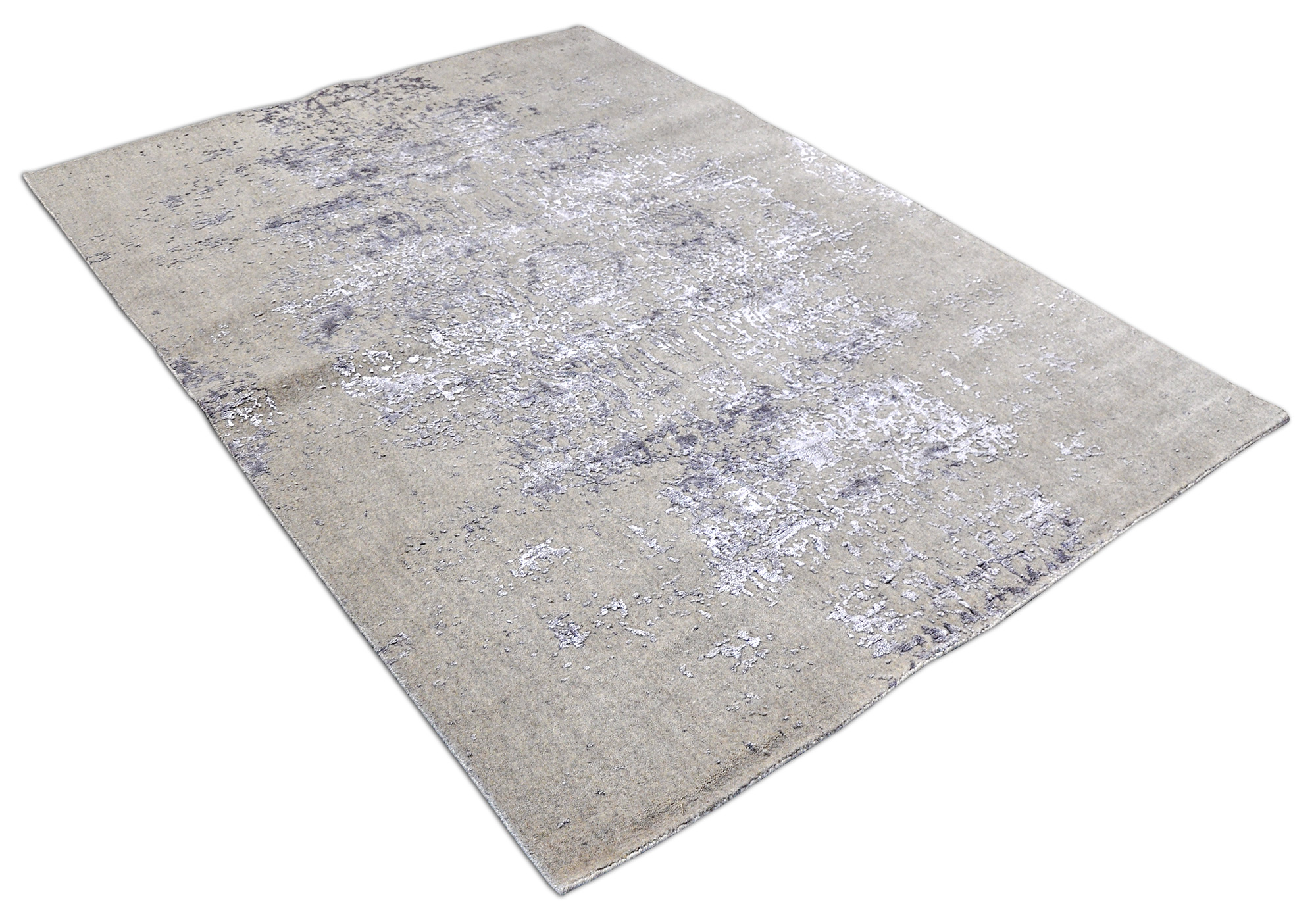 Thomas Handloomteppich Fine | Silver/Silver