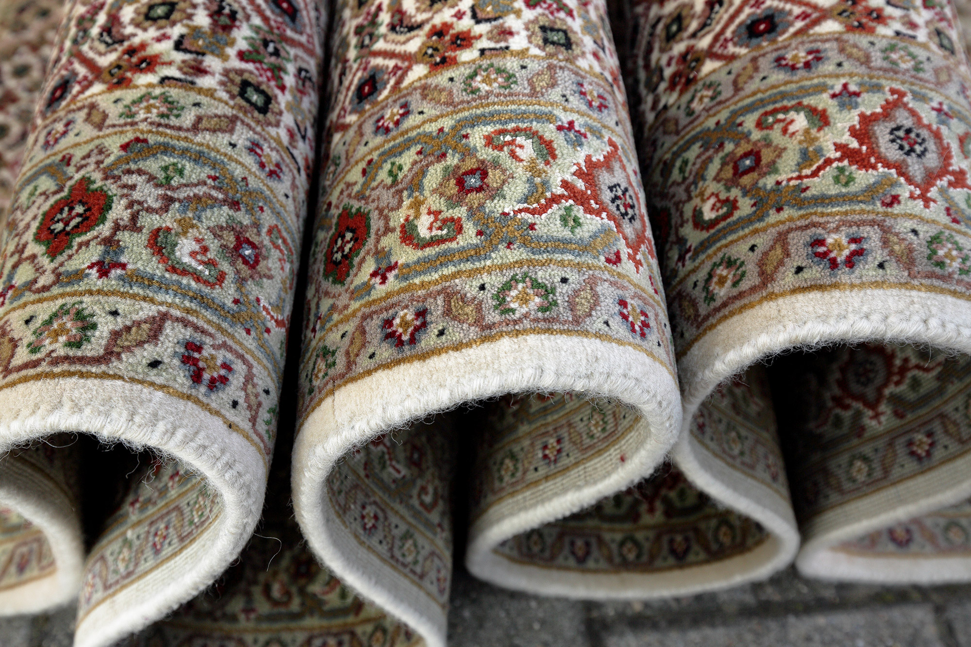 Täbriz Mahi Orientteppich Indien neu | Schurwolle