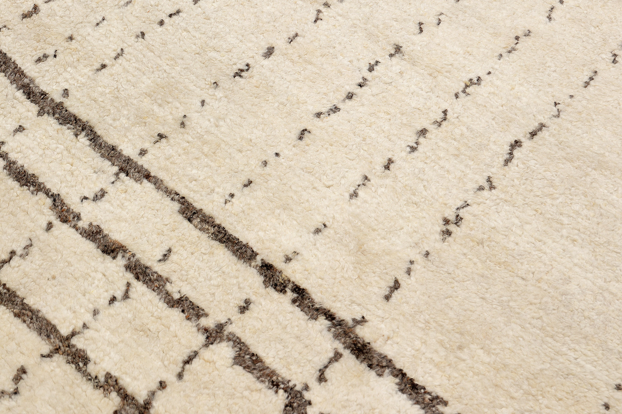 Thomas Marokko Handloomteppich Indien | Natural Ivory