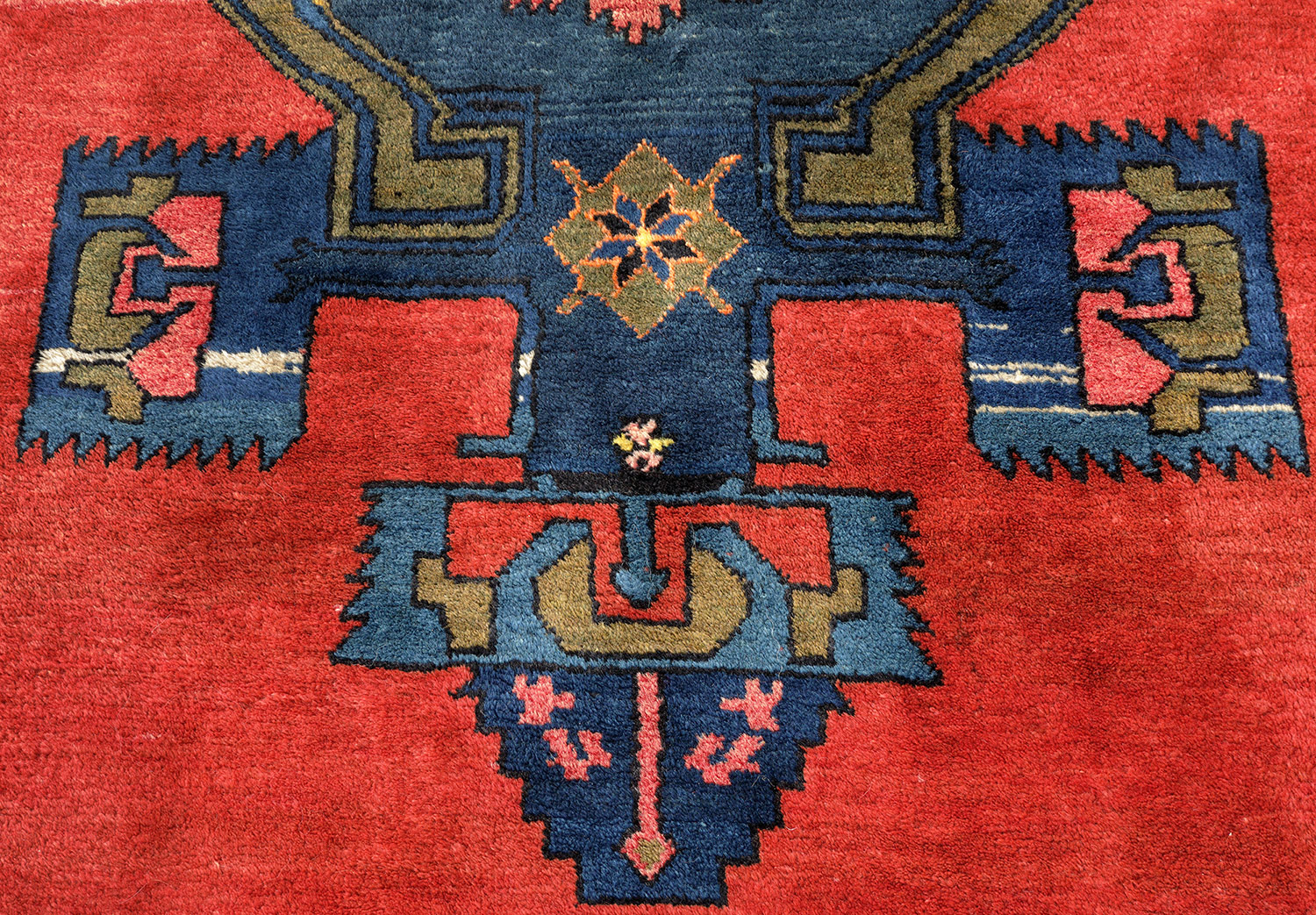 Schild-Kazak Orientteppich alt | Kaukasus