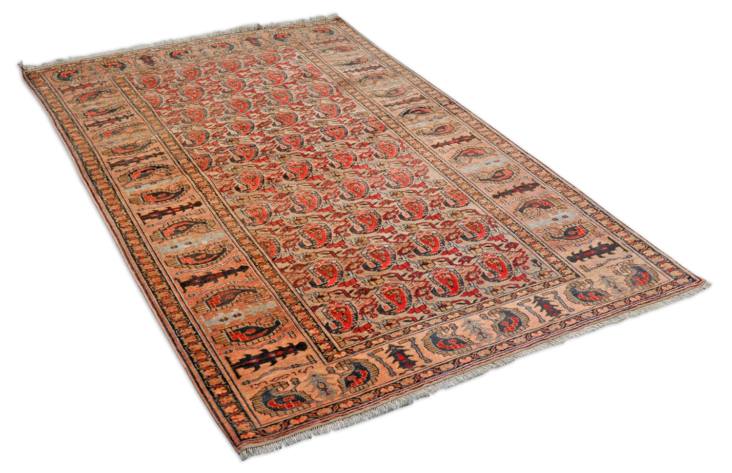 Afghan Perserteppich alt | Botehmuster