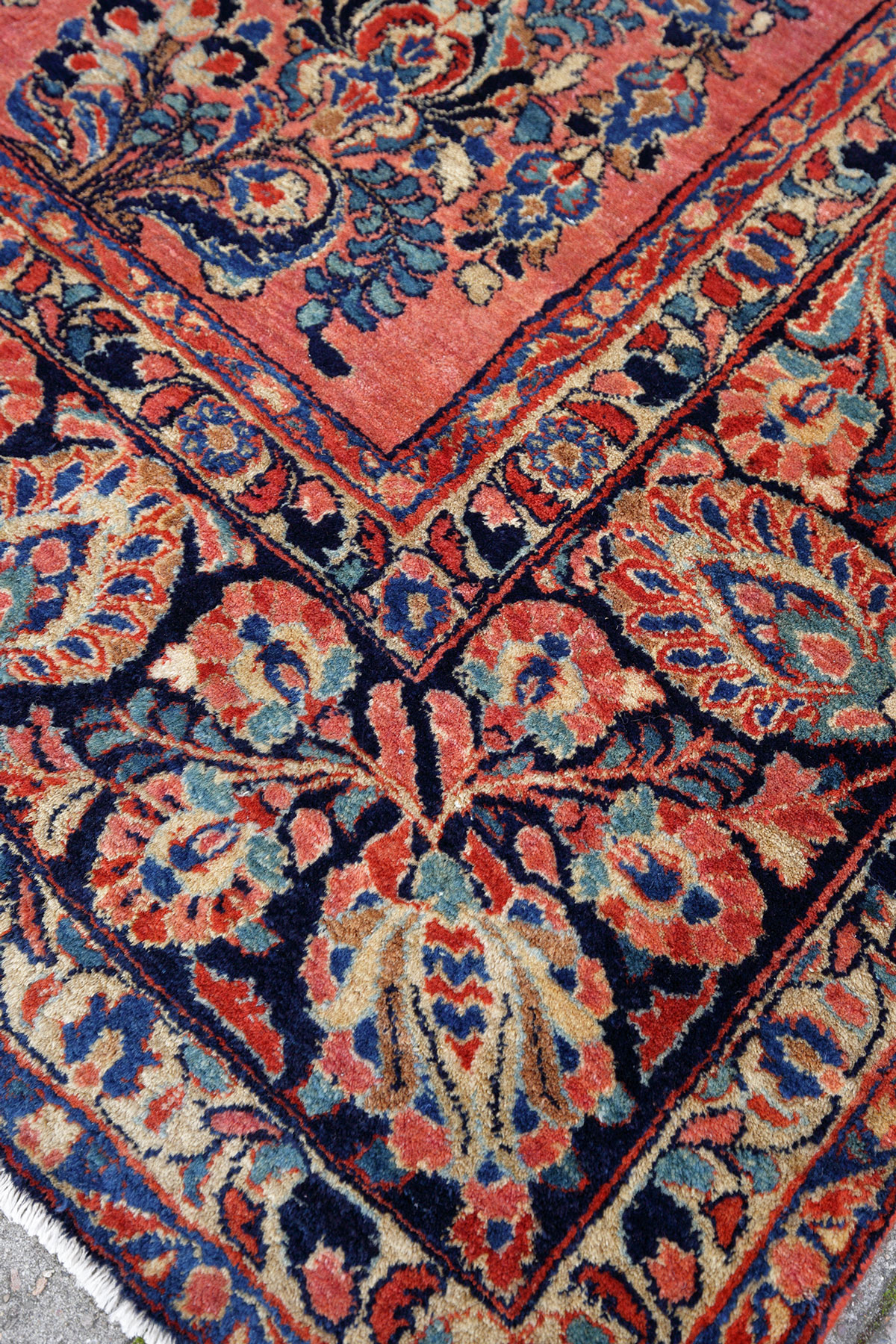 Amerikanischer Sarough Perserteppich antik | Floral