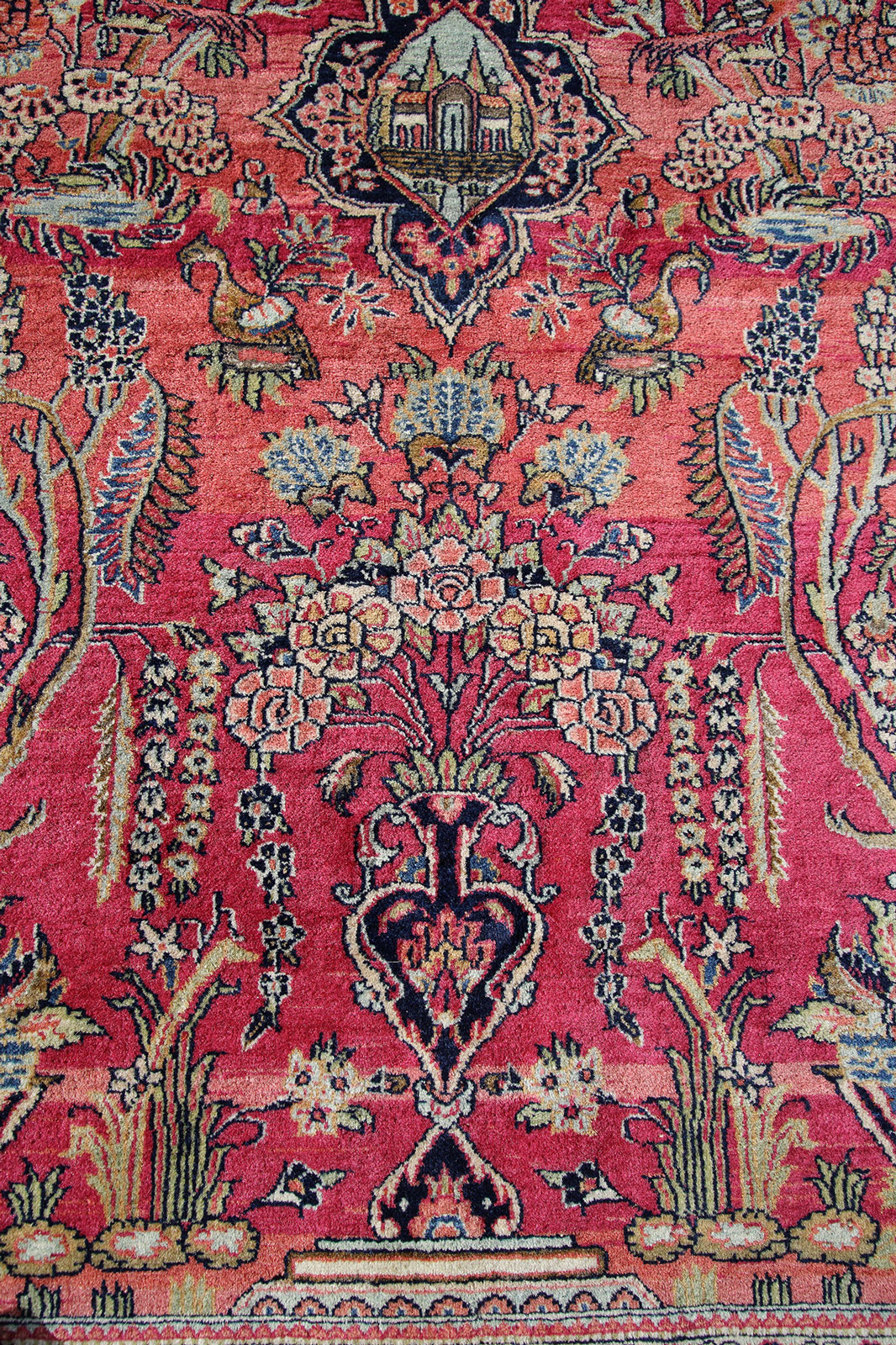 Keshan Perserteppich purpur | Wolle