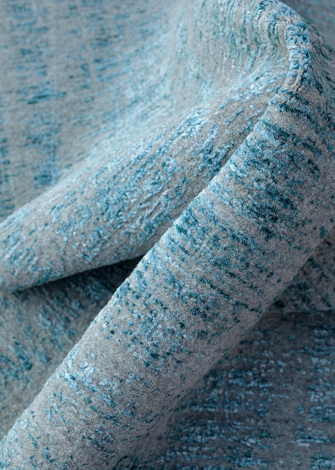 Thomas Teppich Handloom Jaquard Fine | Silver/Blue