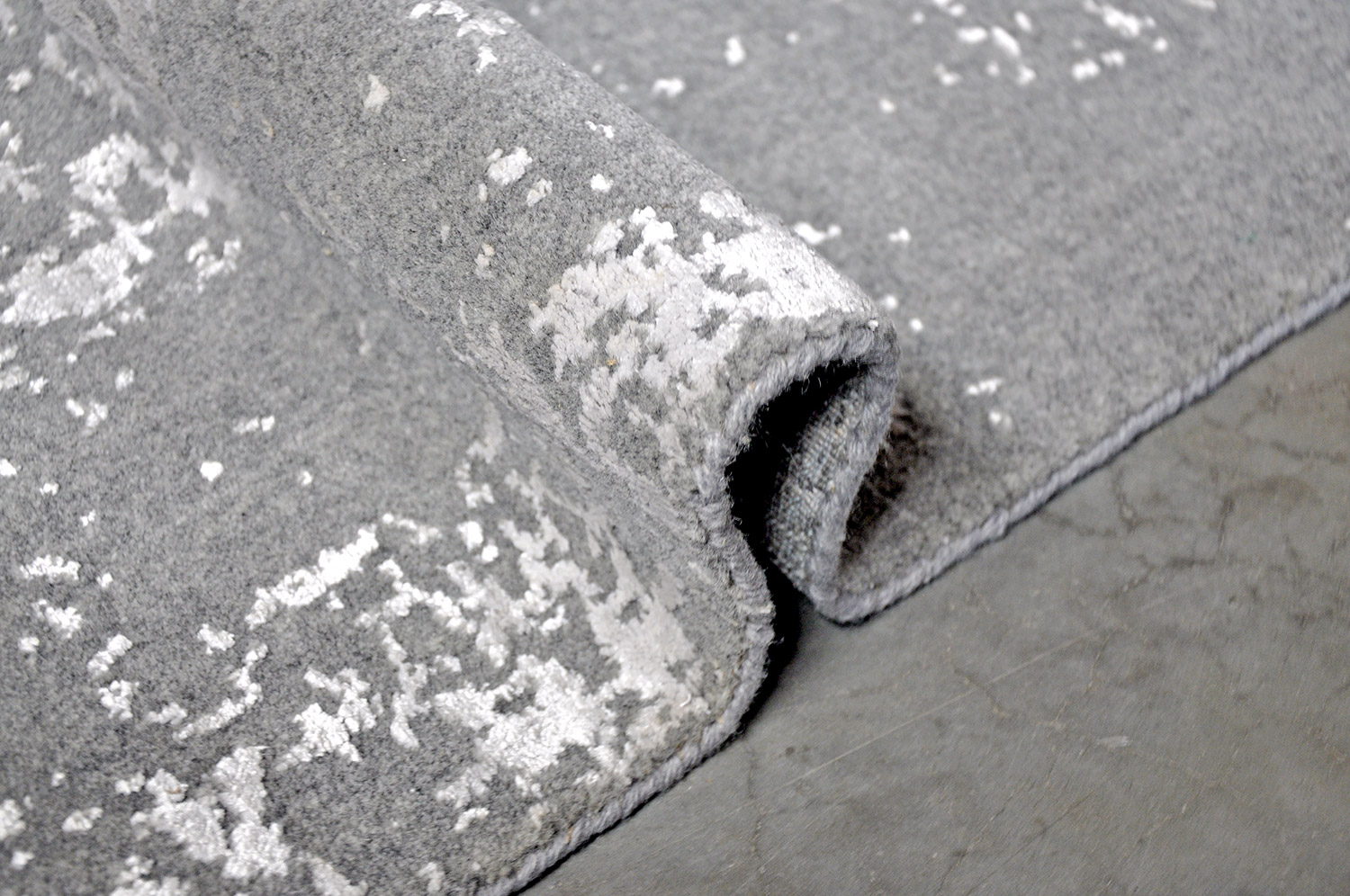 Thomas Handloomteppich Fine | Grey/Silver