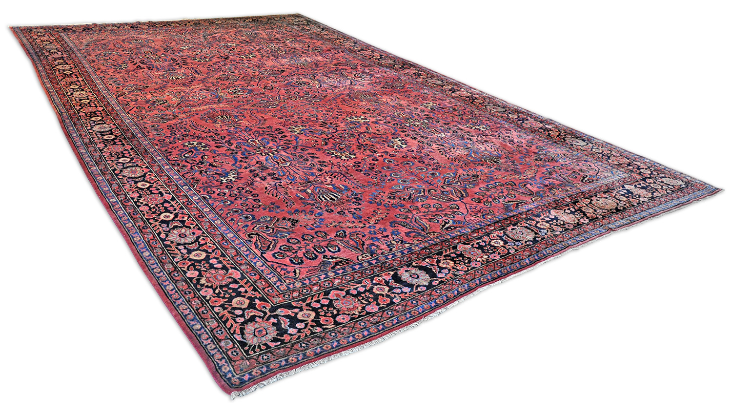 Sarough Mohadjeran Perserteppich alt | Übermaß