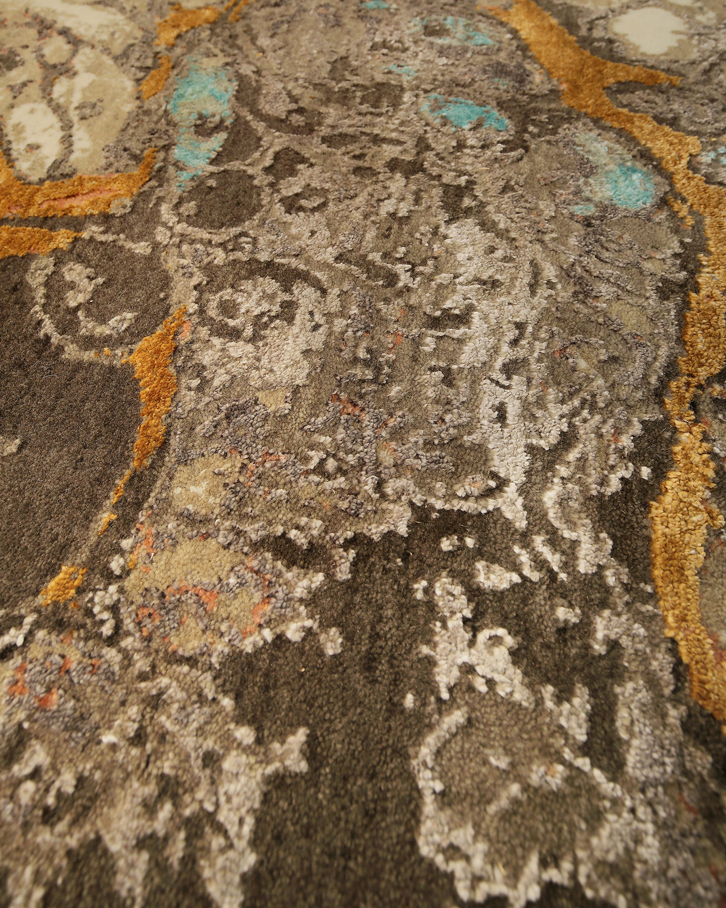 Thomas Designteppich Indien rund  | multicolour