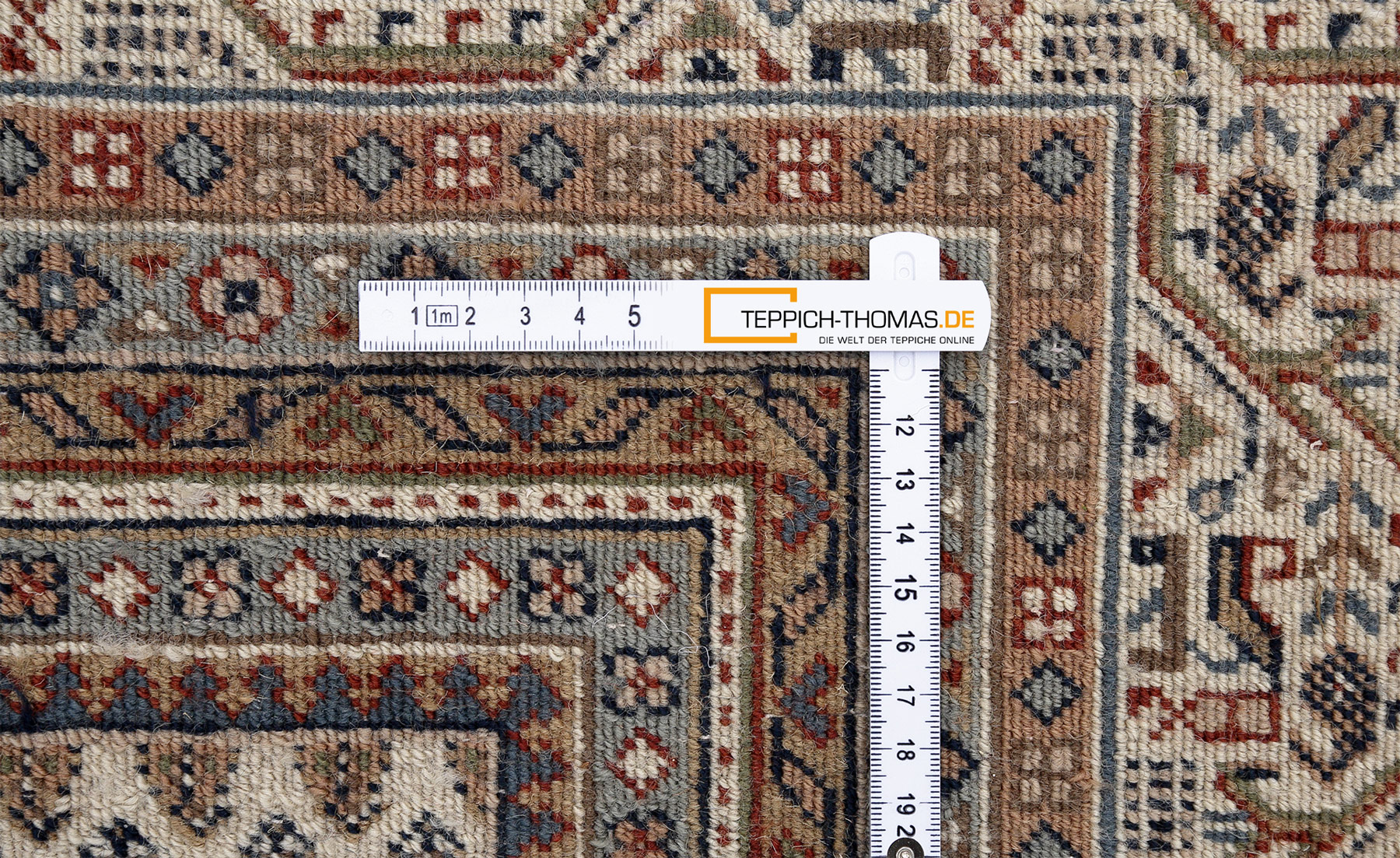 Mir Royal Orientteppich neu cream Indien | Neuseelandwolle