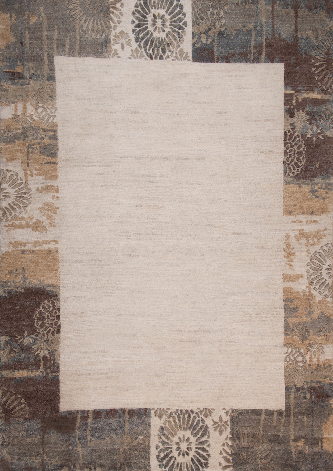 Theko Talonga Silk Nepalteppich beige | Hochlandwolle Theko Talonga Silk Nepalteppich beige | Hochlandwolle
