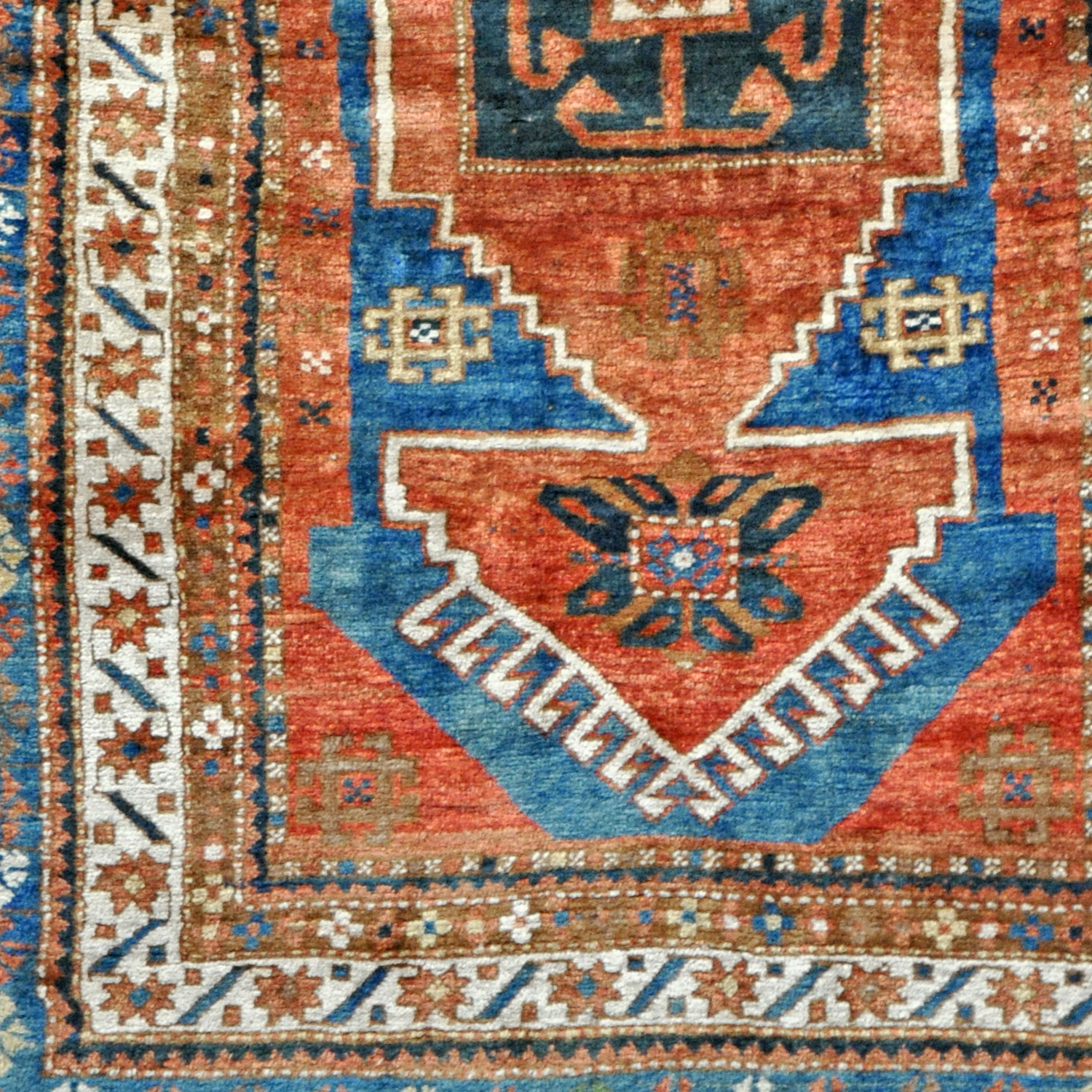 Kazak Teppich Lori-Pampak alt | Medaillon