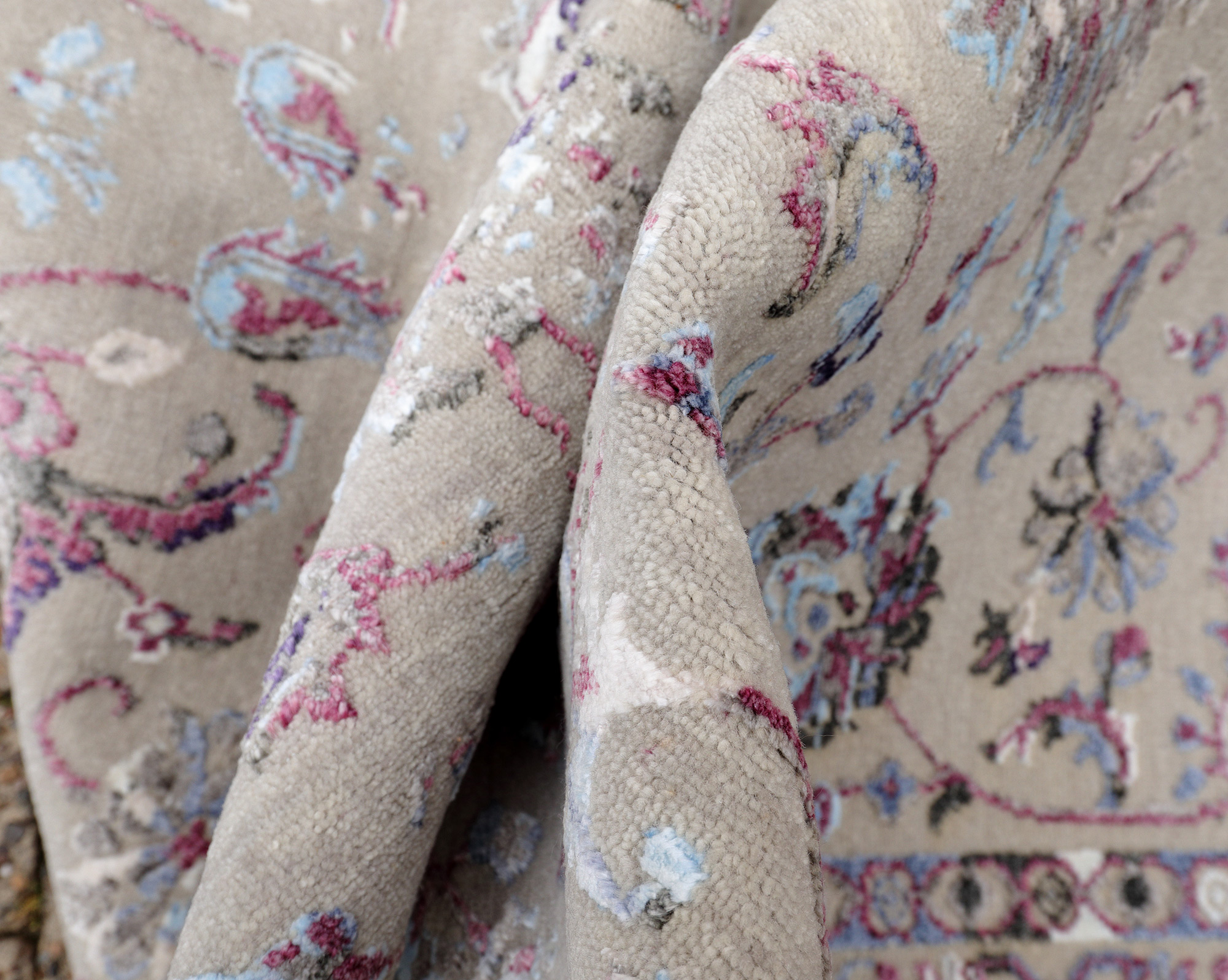 Thomas Designteppich Saphir lila | Indien