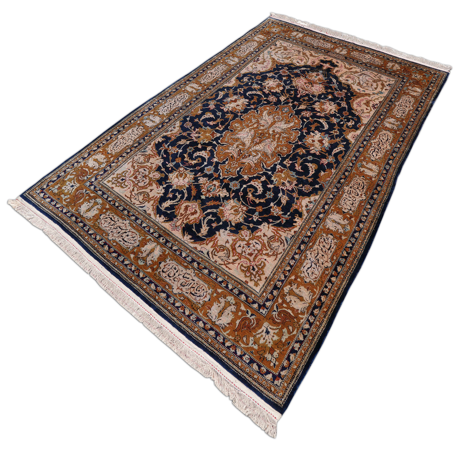 Ghom Perserteppich neu | Seide