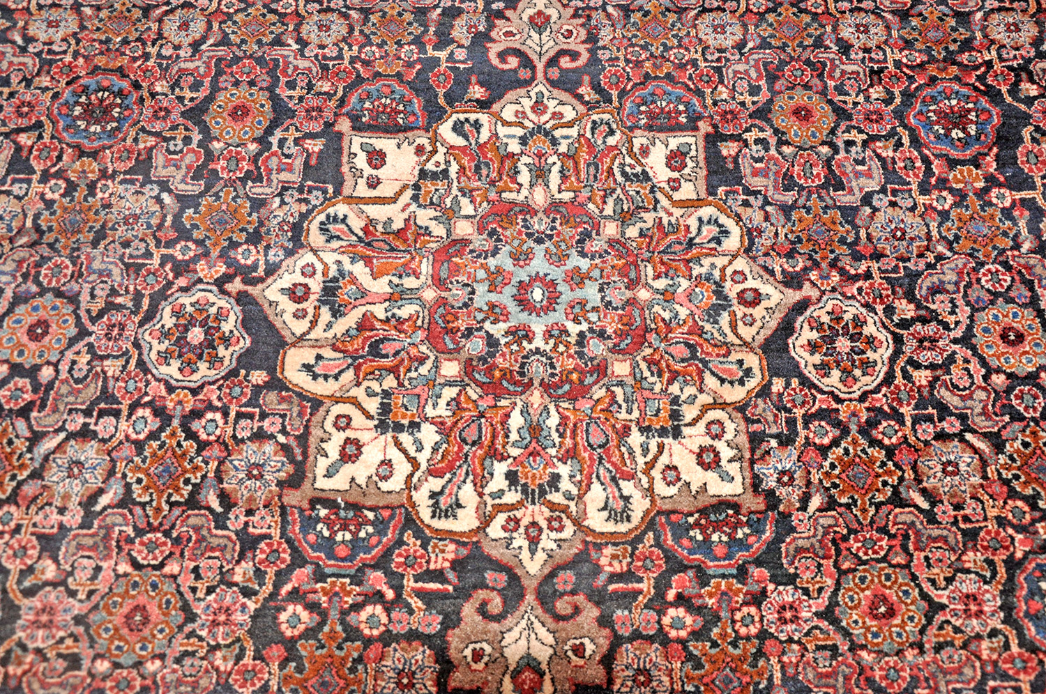 Bidjar Perserteppich alt | Herati-Musterung