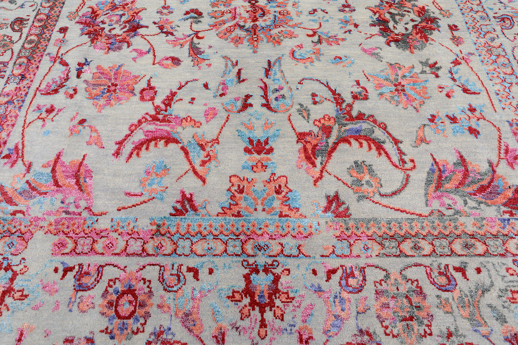 Thomas Designteppich Saphir rot | Indien