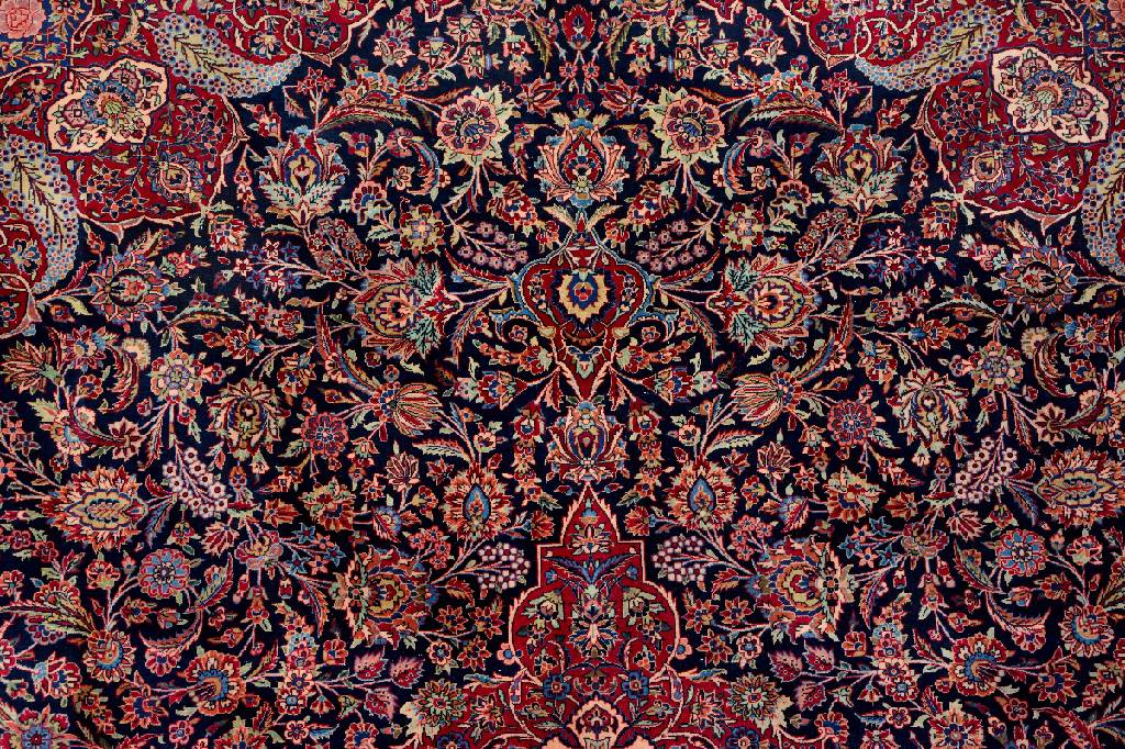 Keschan Kork Perserteppich antik | Zentralpersien um 1920