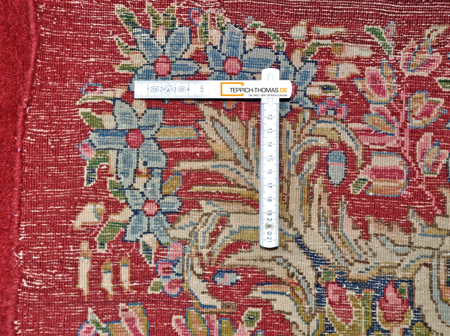 Kerman Raver Perserteppich alt | 80er