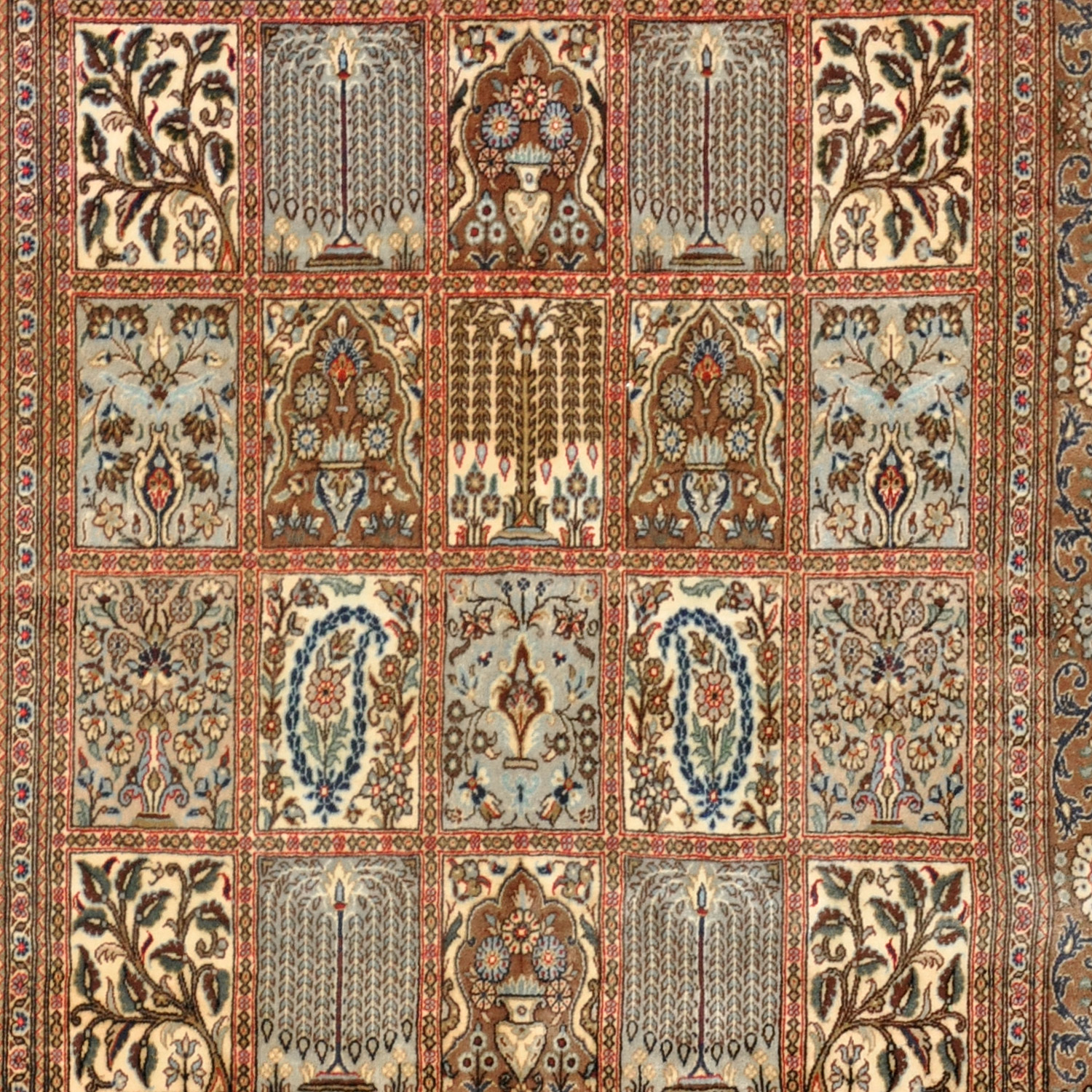 Felder Ghom Perserteppich neu braun | Schurwolle