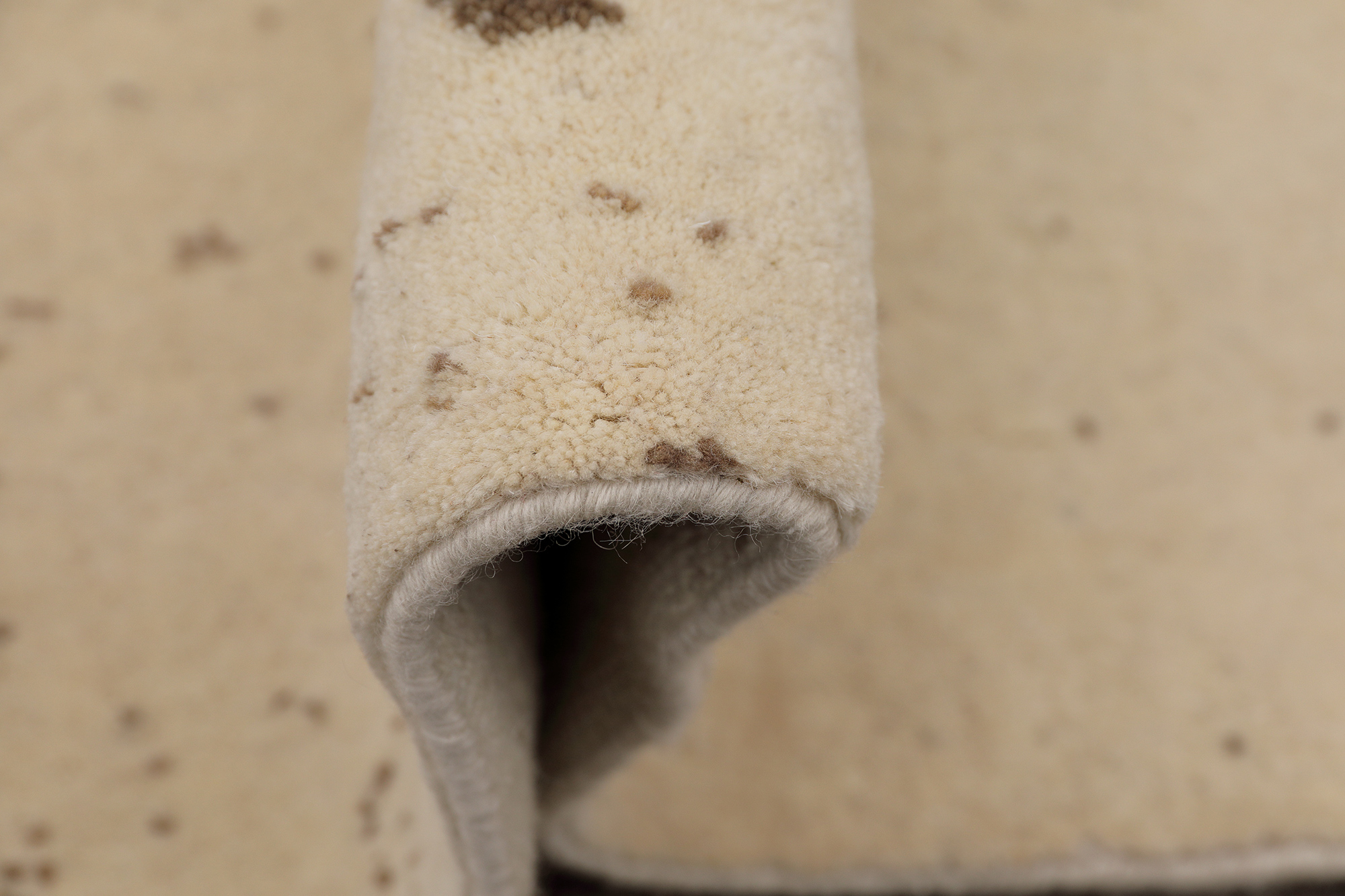 Thomas Designteppich Indien beige| Schurwolle