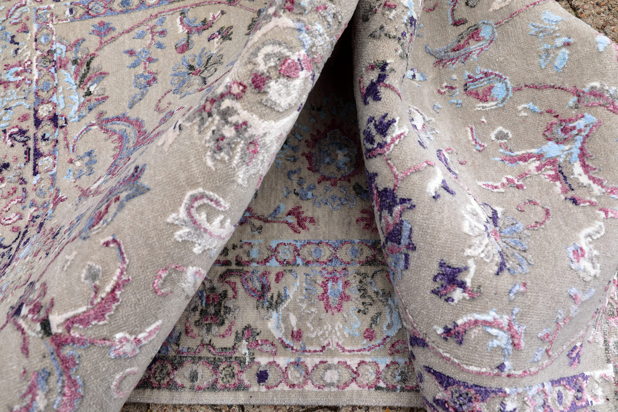 Thomas Designteppich Saphir lila | Indien