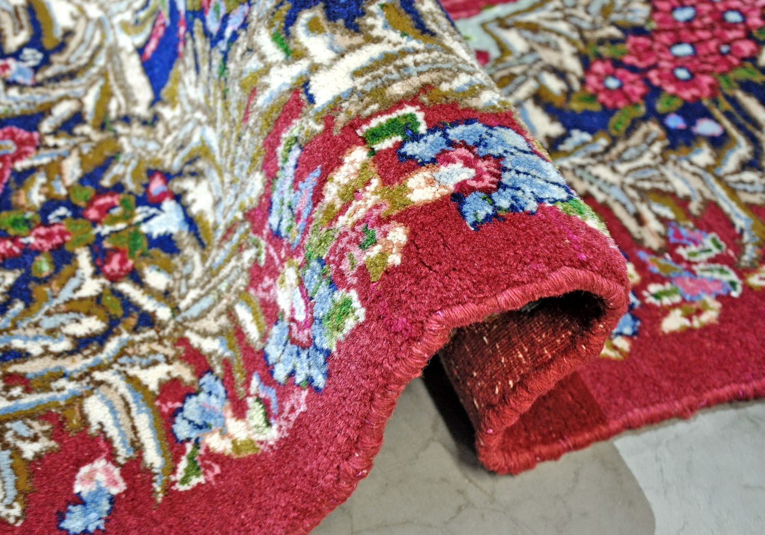 Kerman Raver Perserteppich alt | 80er