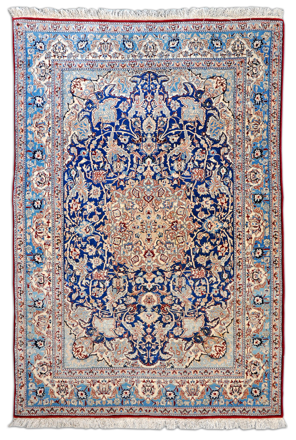 Isfahan Perserteppich neu | Baumwollkette Isfahan Perserteppich neu | Baumwollkette