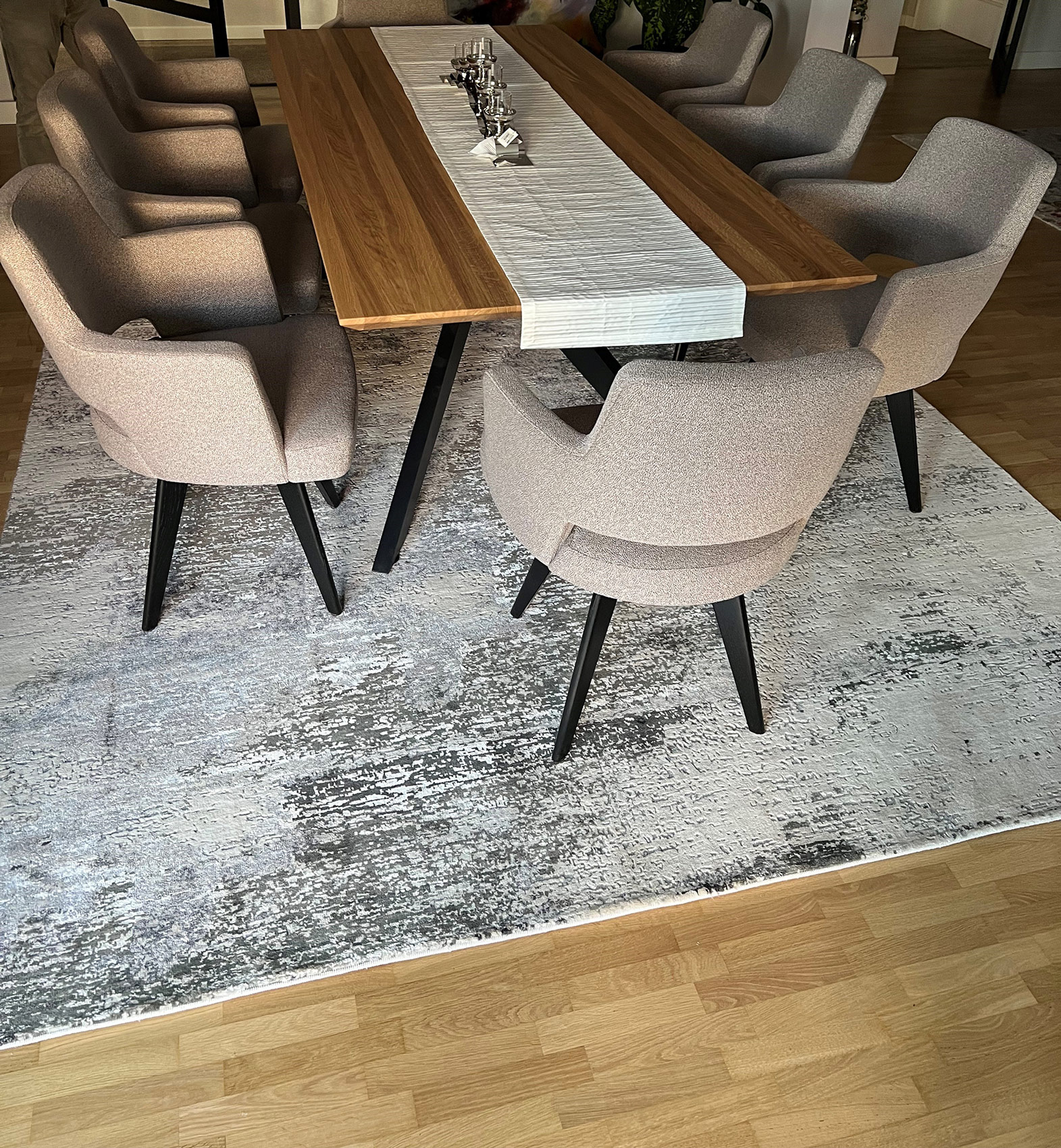 Thomas Designteppich Amour |  Ivory-Silver