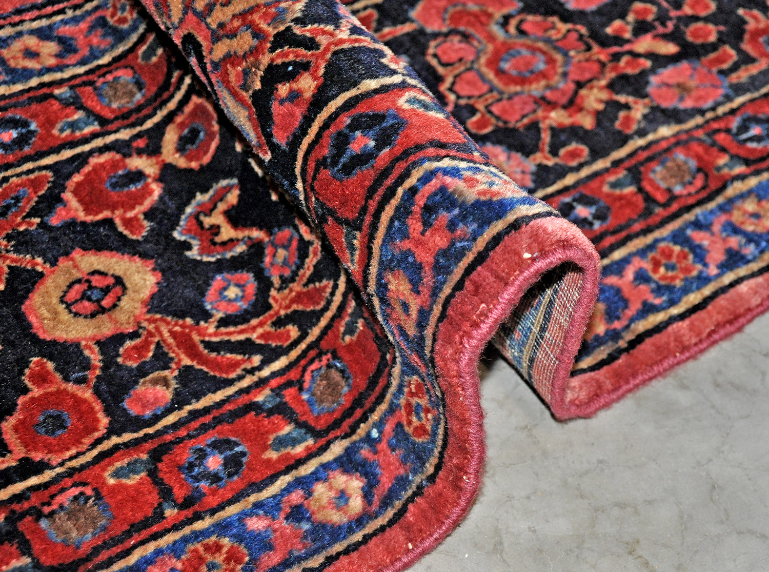 Sarough Mohadjeran Perserteppich alt | Übermaß