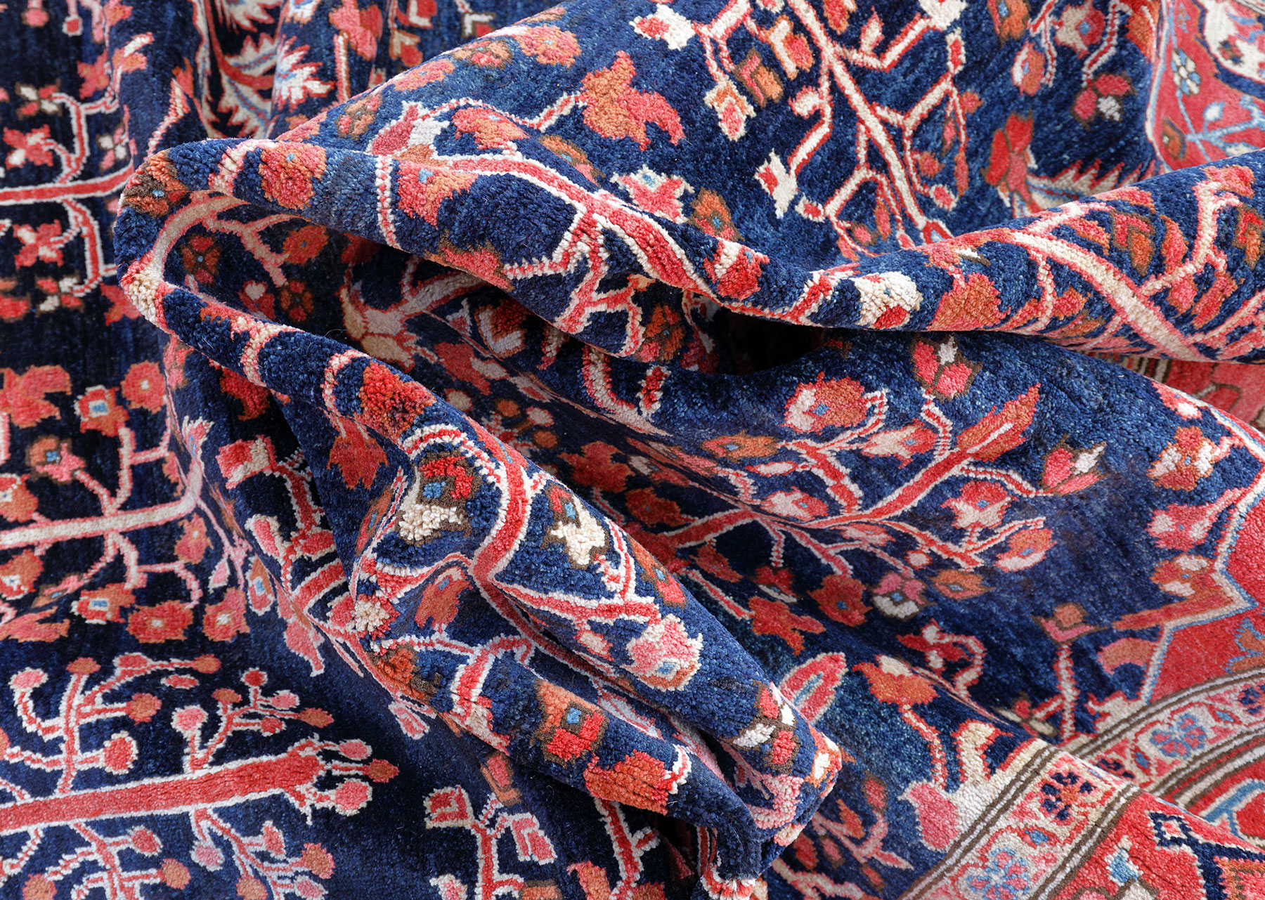 Ziegler Orientteppich neu blau Pakistan | Mahal-Muster