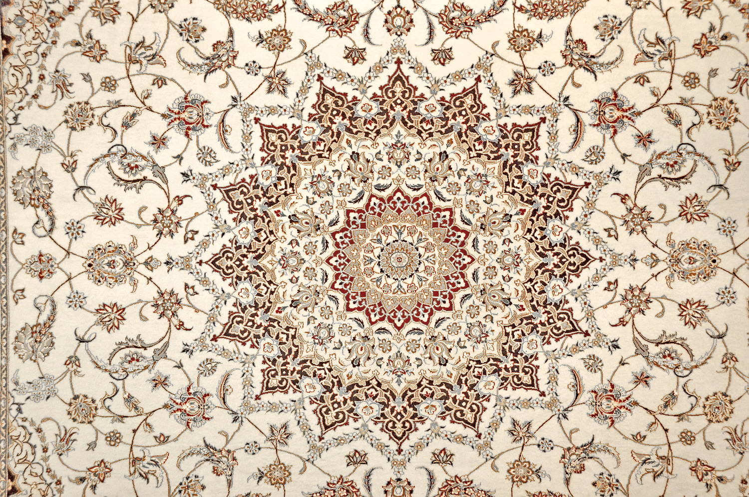 Nain Perserteppich Korkwolle | Medaillon