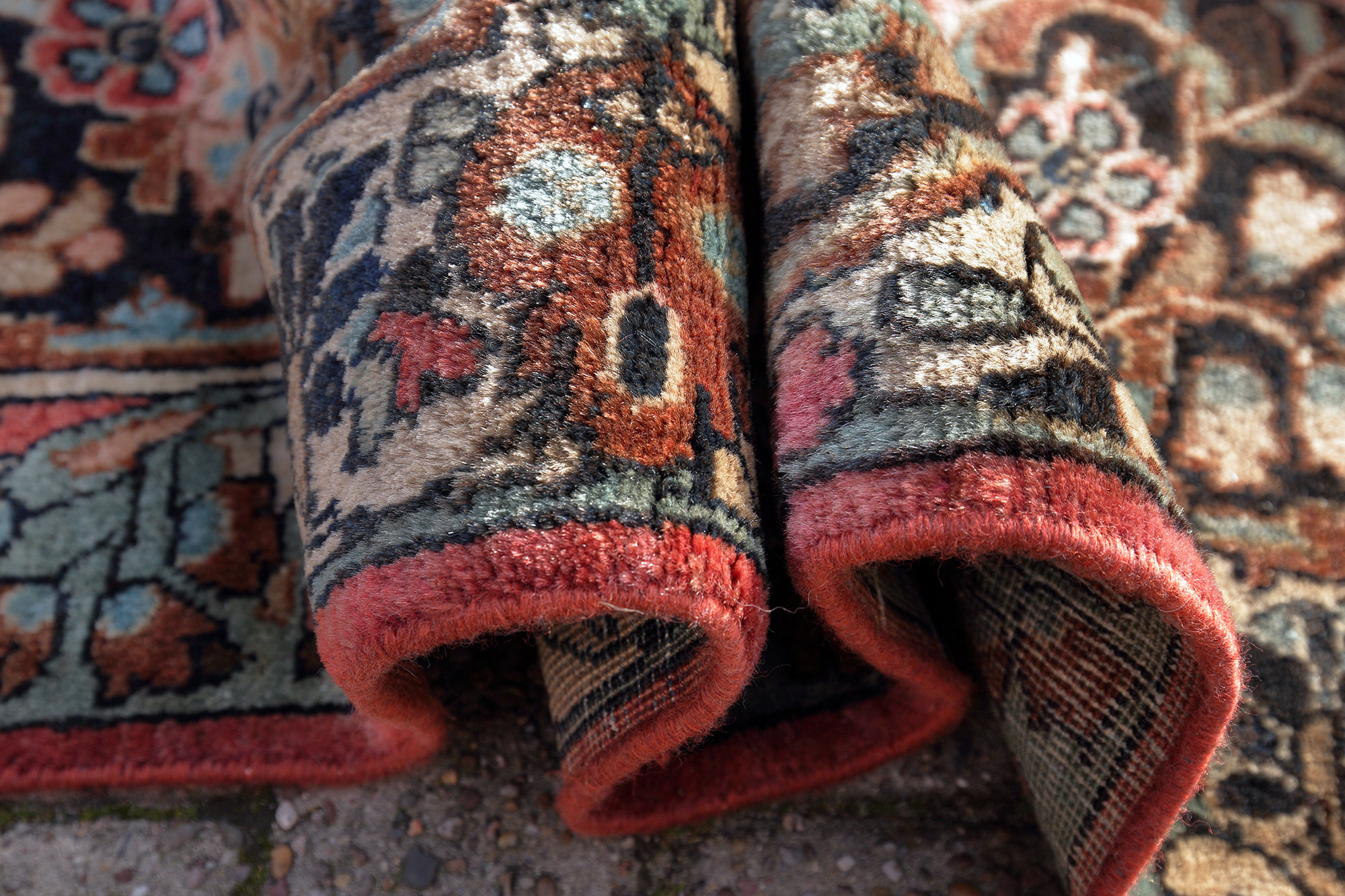 Amerikanischer Sarough Perserteppich antik | Floral