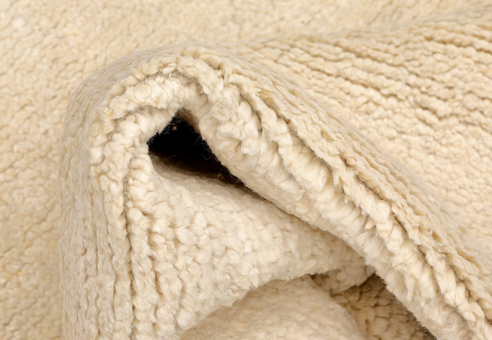 Thomas Marokko Handloomteppich Indien | Natural White