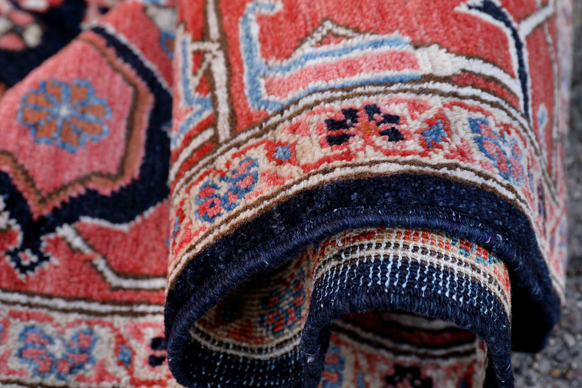 Ziegler Orientteppich neu blau Pakistan | Mahal-Muster