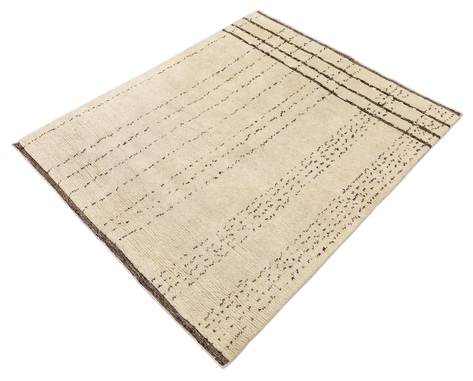 Thomas Marokko Handloomteppich Indien | Natural Ivory