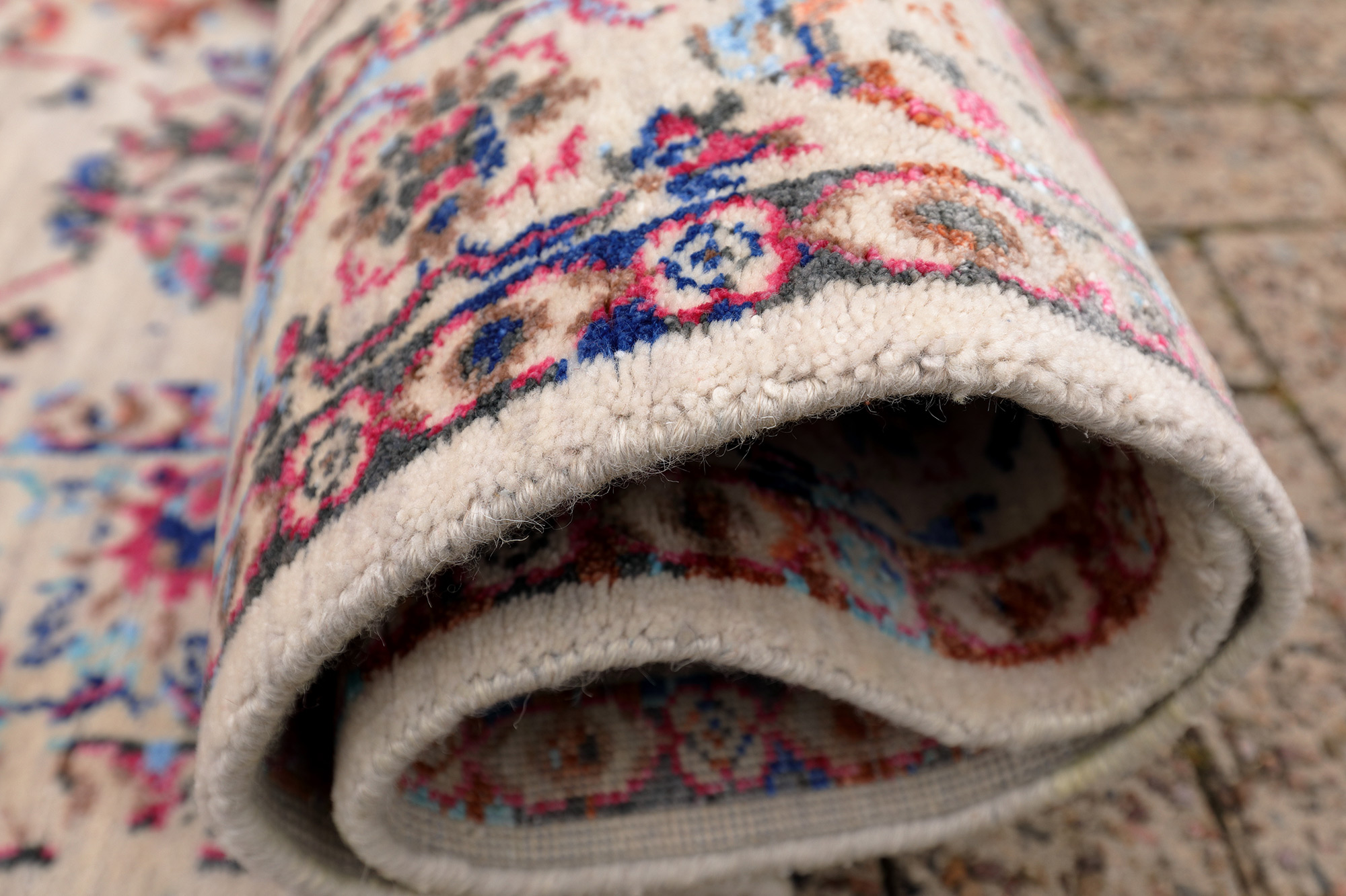 Thomas Designteppich Saphir multi | Indien