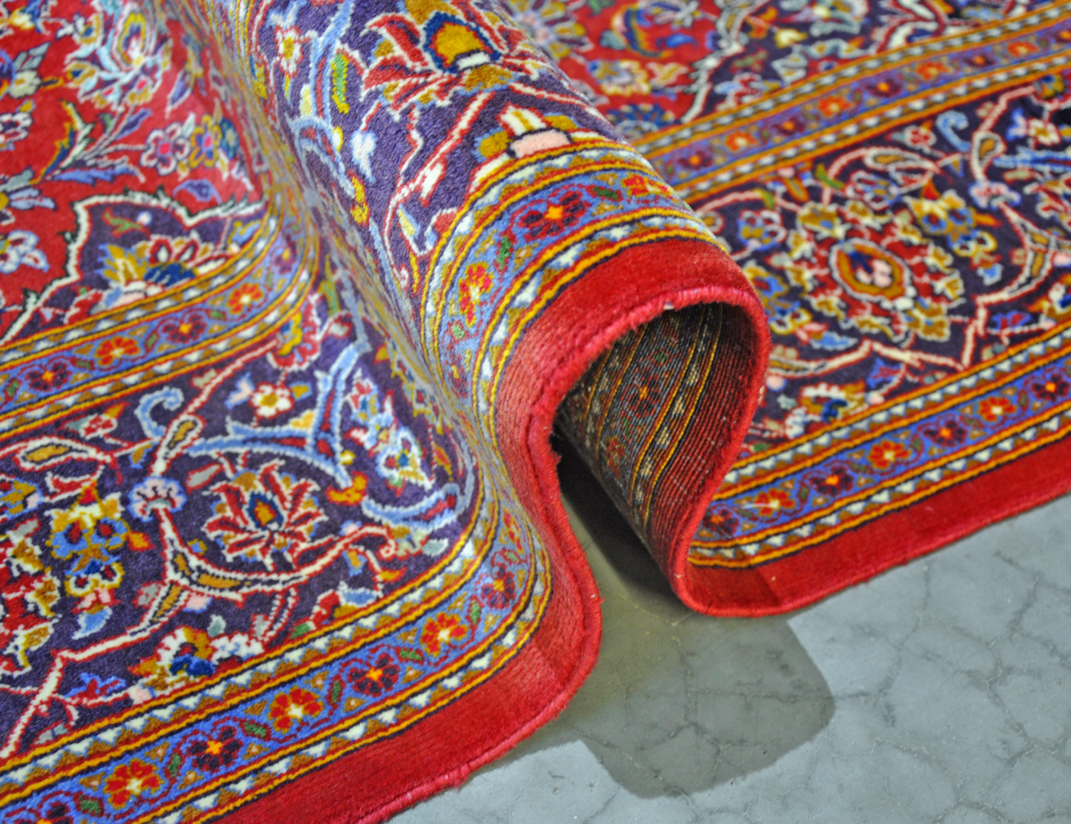 Keshan Kork Perserteppich Seide | Medaillon